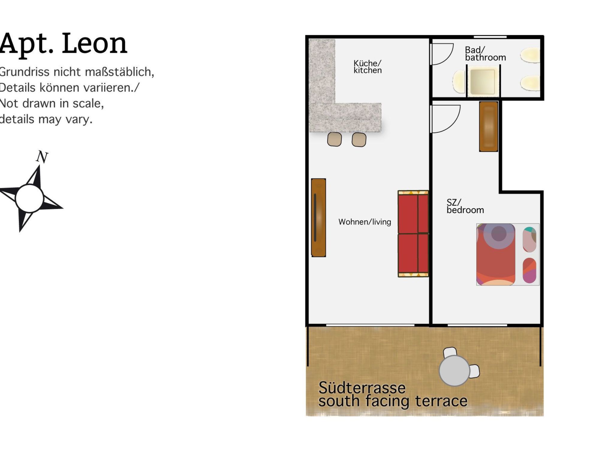 Apartment mit Terrasse, Pool und Garten-Image-tags.info