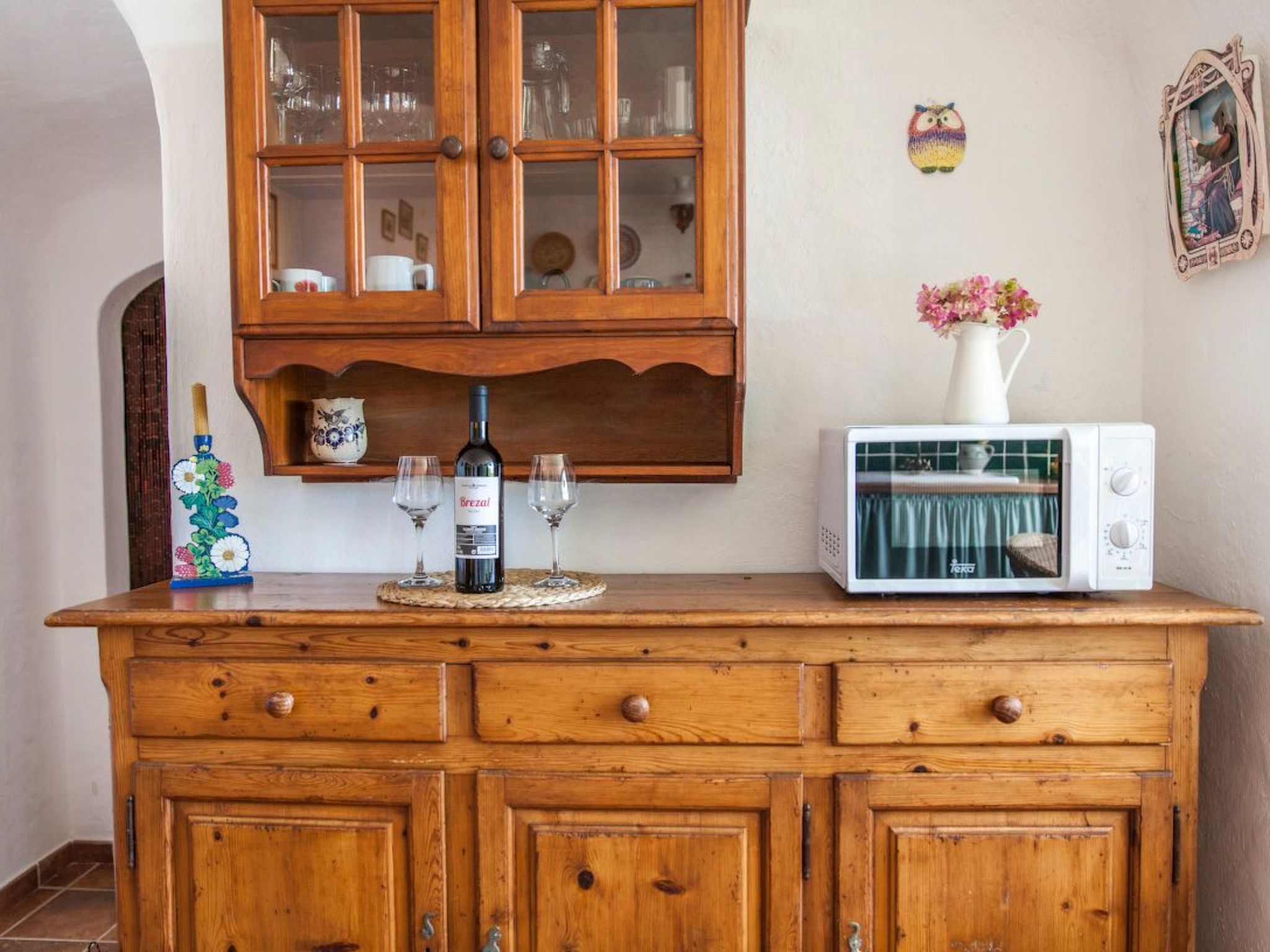 Höhlenhaus im Hobbit-Stil auf Gran Canaria.-Inside