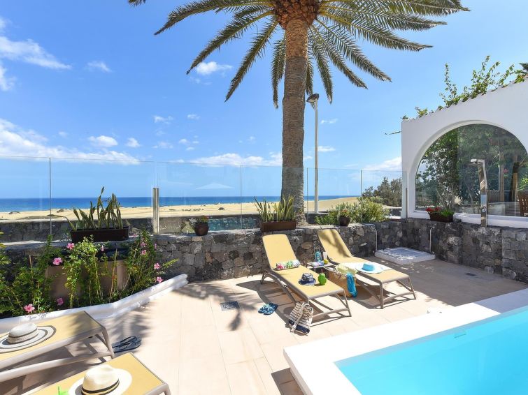 Privézwembad en zeezicht in Chalet Golden Sahara, Playa del Inglés in Playa del Inglés