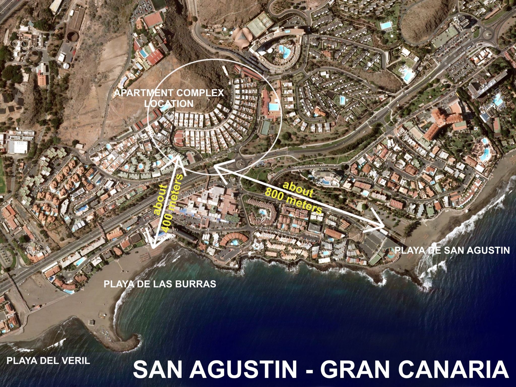 Charmante Wohnung mit Meerblick in San Agustin-Binnen