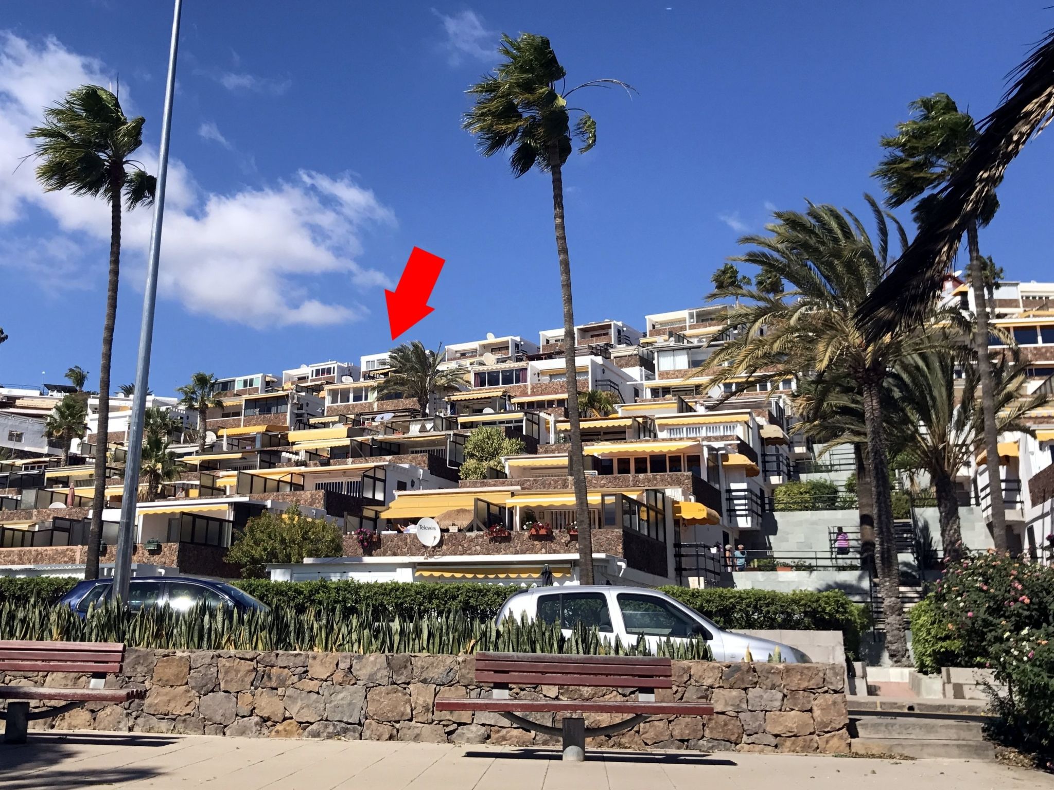 Charmante Wohnung mit Meerblick in San Agustin-Binnen