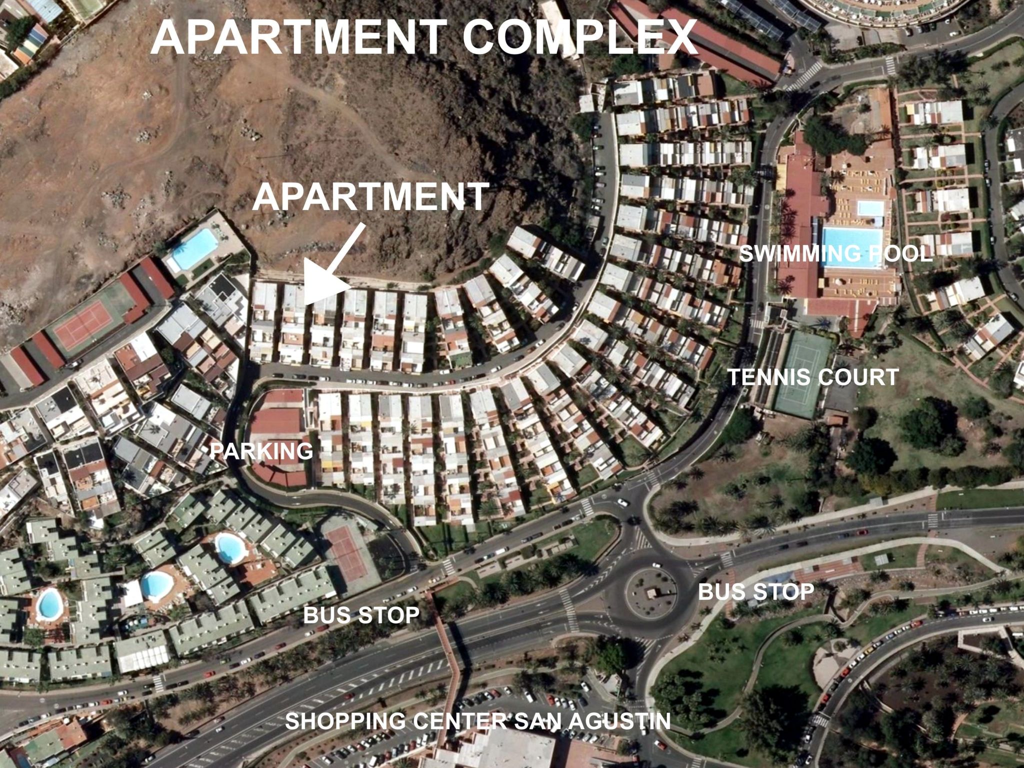 Charmante Wohnung mit Meerblick in San Agustin-Binnen