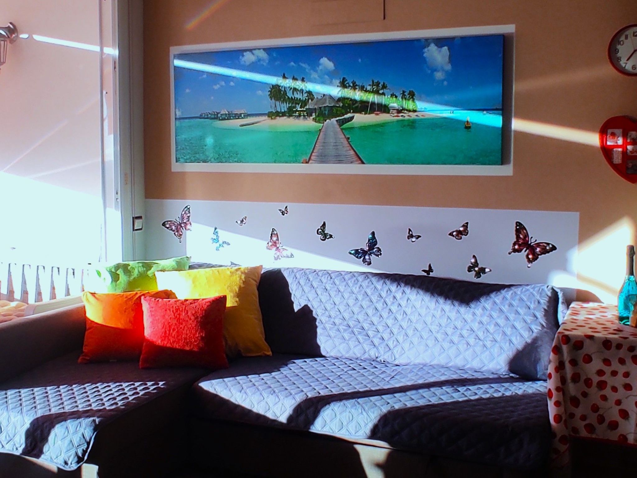 Schöne und romantische Aussichten bei Tag und Nacht