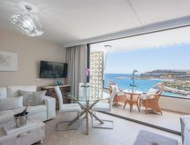 Aufwachen mit herrlichem Meerblick aus dieser schicken Wohnung