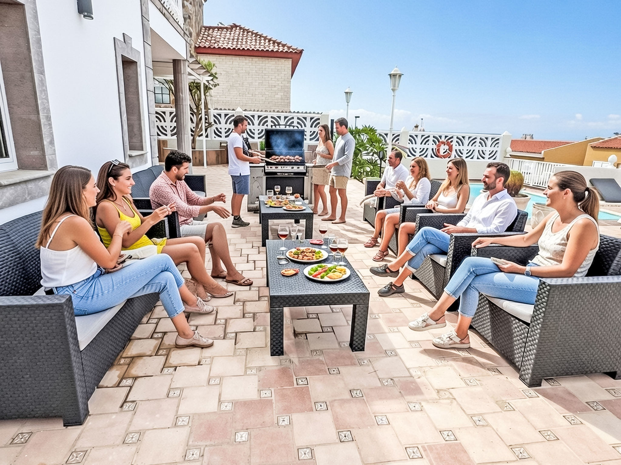 Villa "Esmeralda" mit Garten, Grill und Terrasse - Binnen