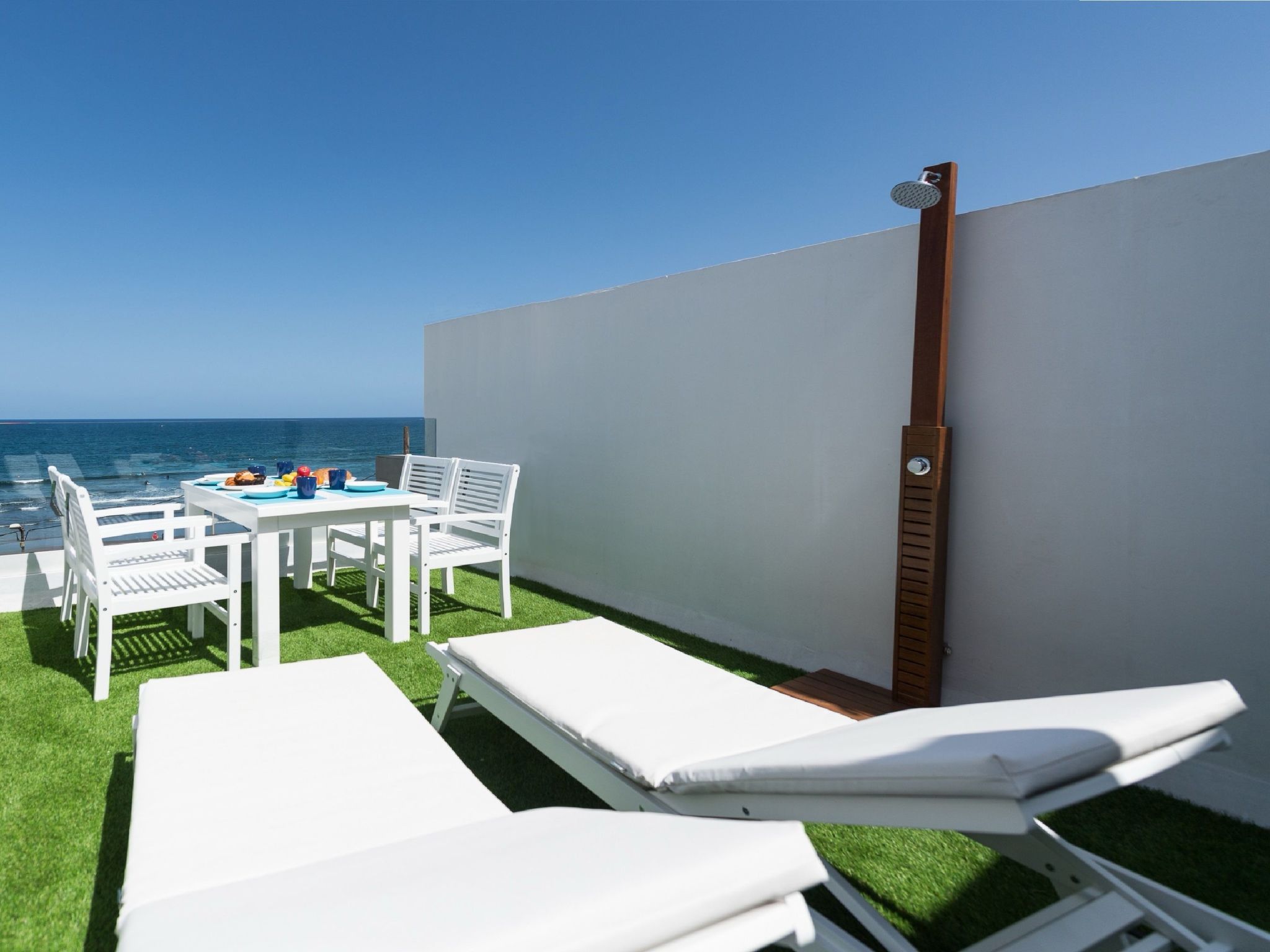 In San Andrés direkt am Meer