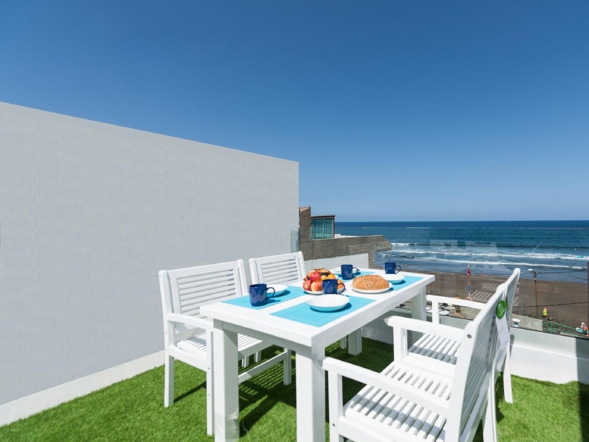 In San Andrés direkt am Meer