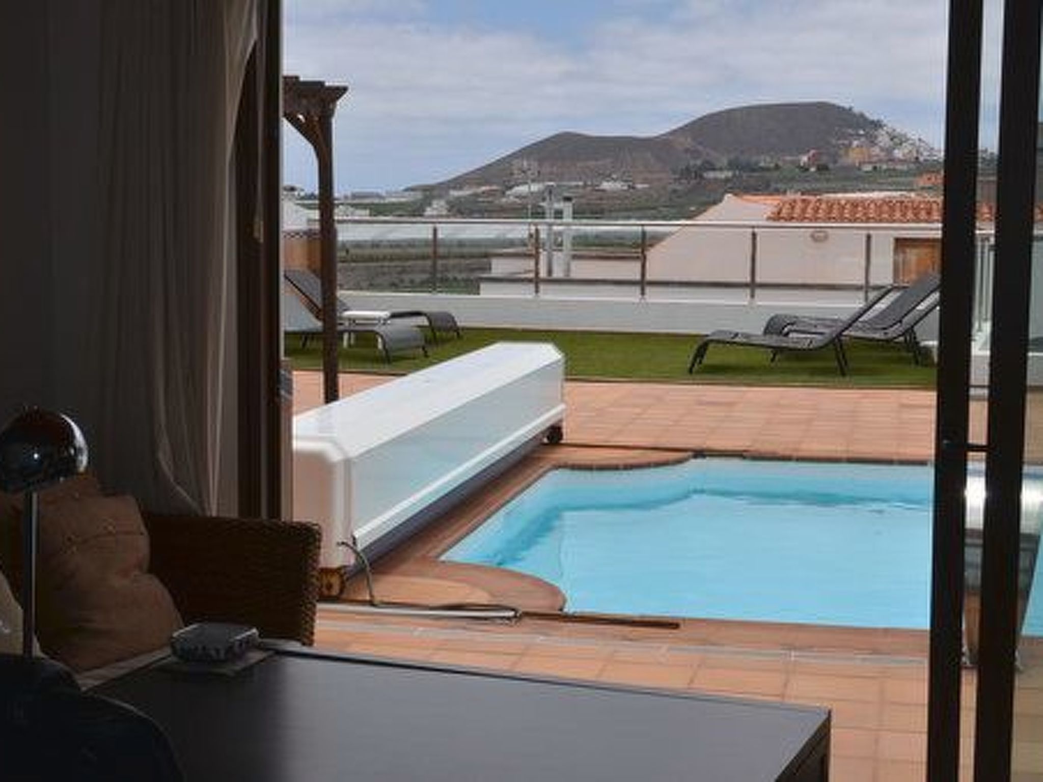 Villa los palmitos Familiäre Privatvilla mit Pool-Draußen