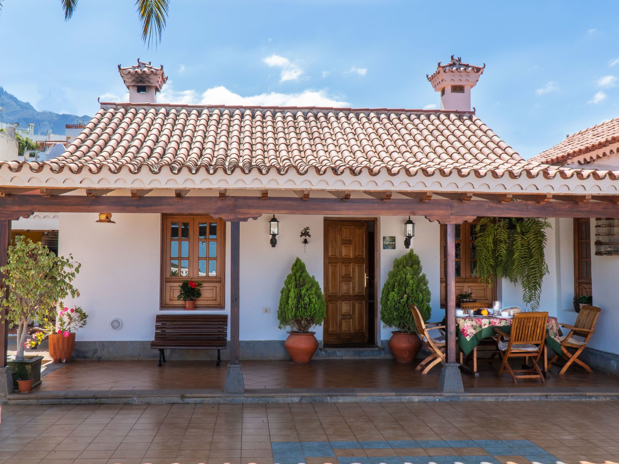 Typisch kanarische Finca Elena mit eigenem Pool-Binnen