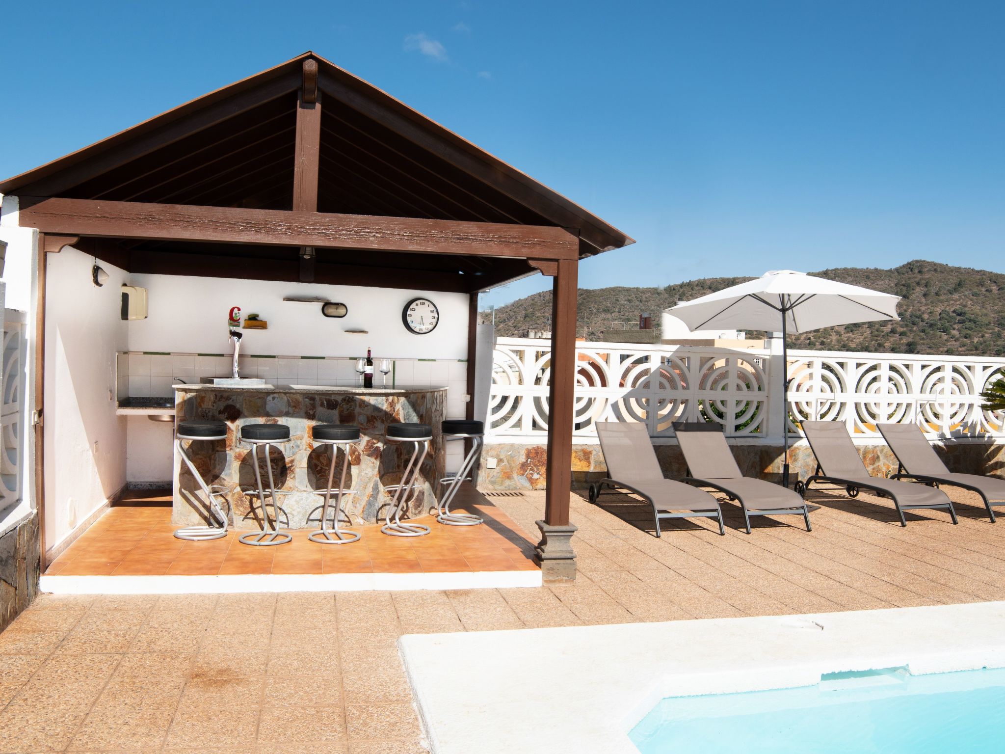 Typisch kanarische Finca Elena mit eigenem Pool-Binnen