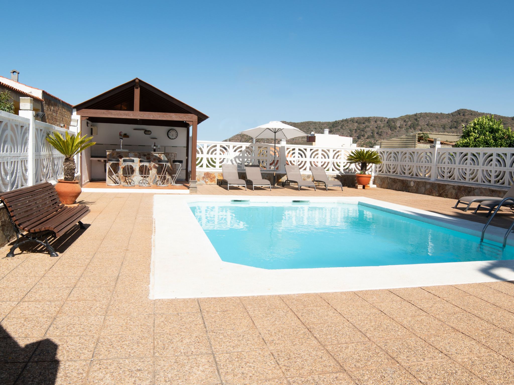 Typisch kanarische Finca Elena mit eigenem Pool-Binnen