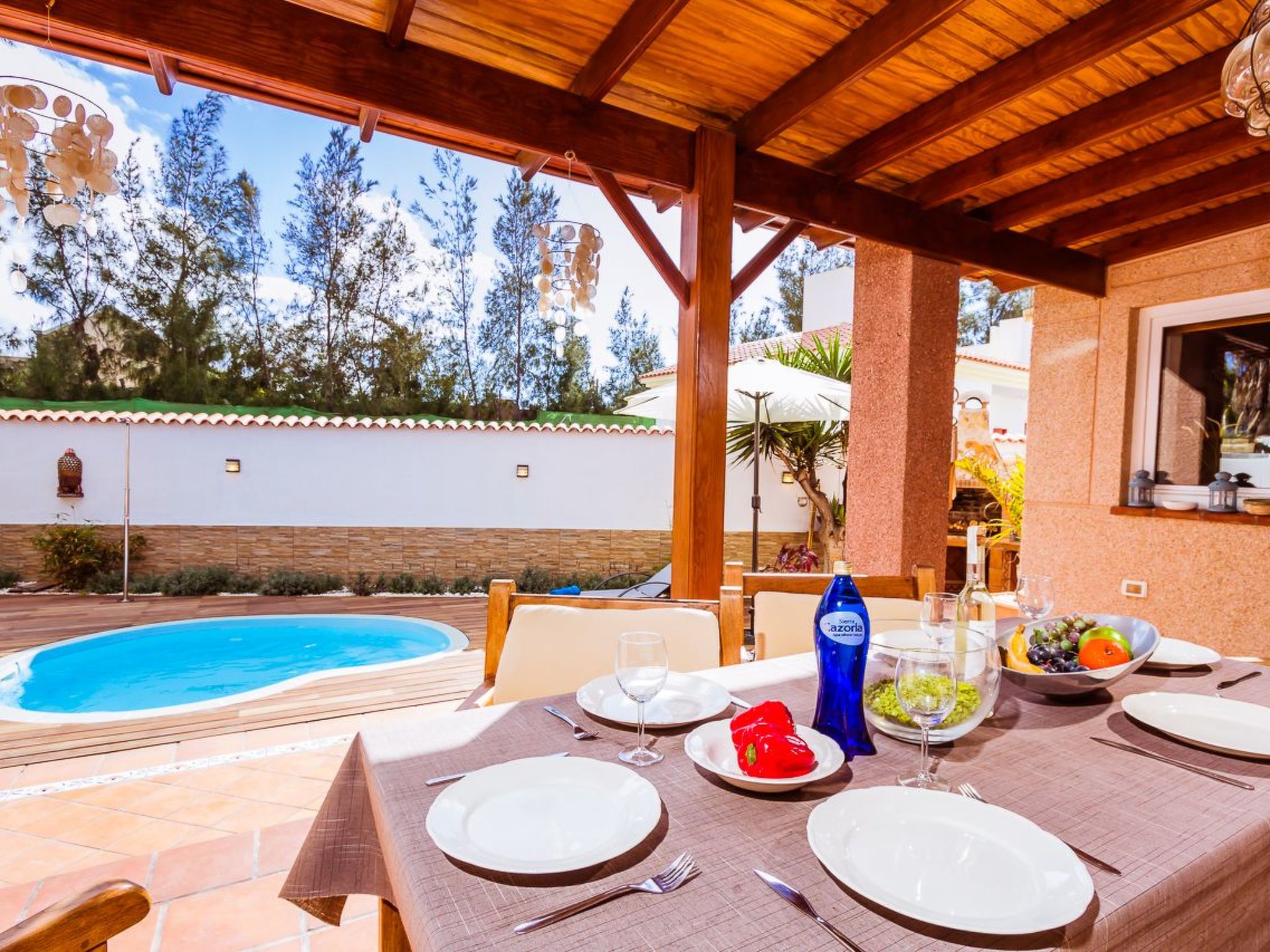 Strandnahes Ferienhaus Hibiscus mit privatem Pool-Binnen