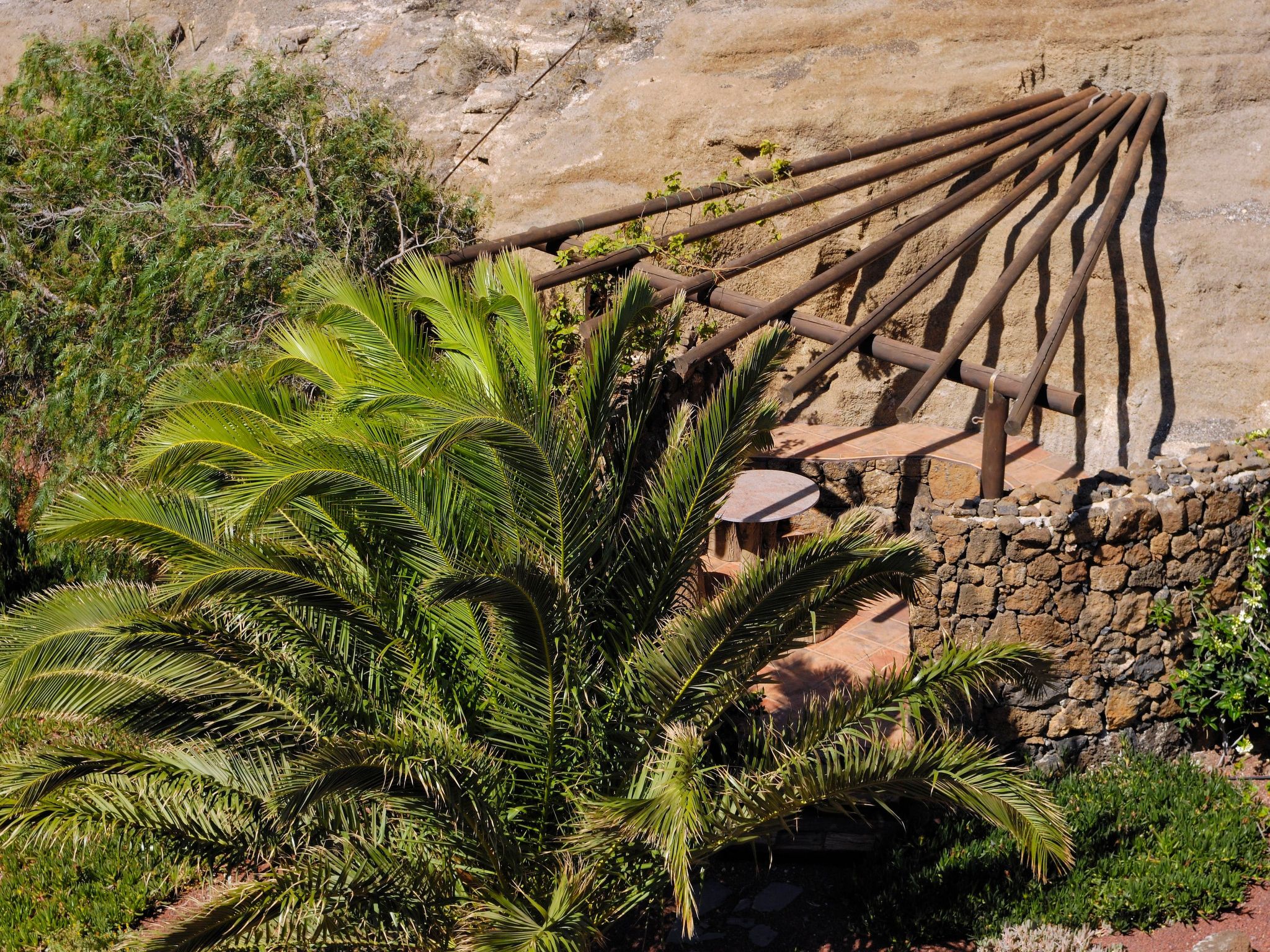 Schlafen in einer vulkanischen Höhle-Binnen