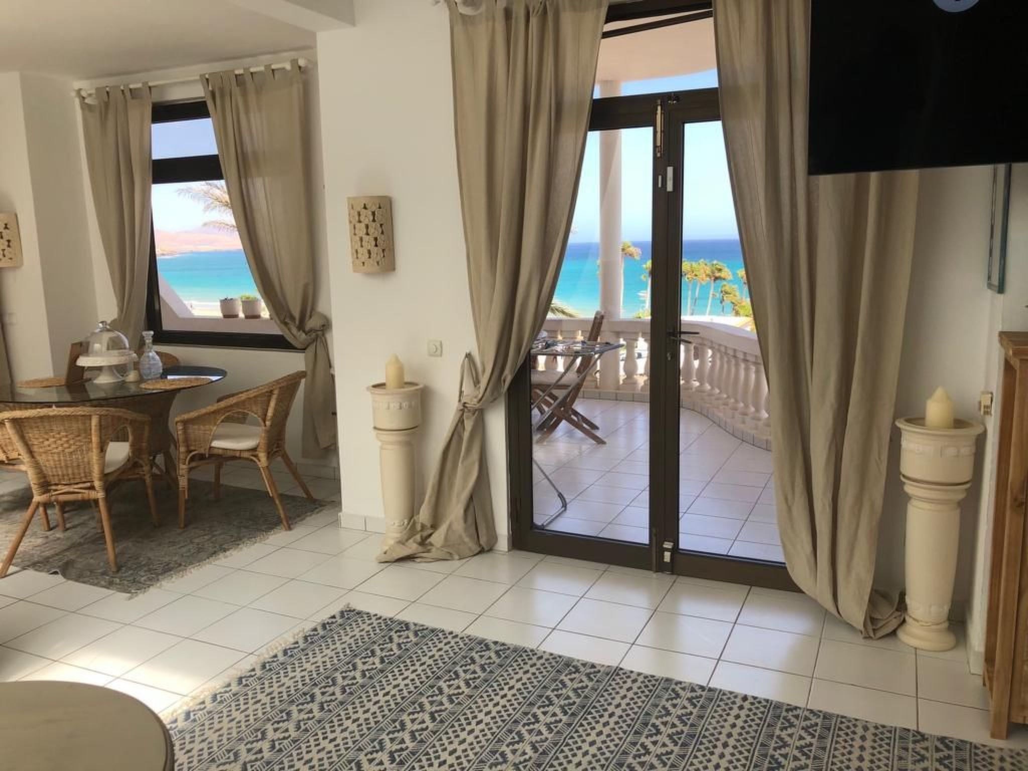 Eine romantische Villa direkt am Strand Sotavento-Dedans