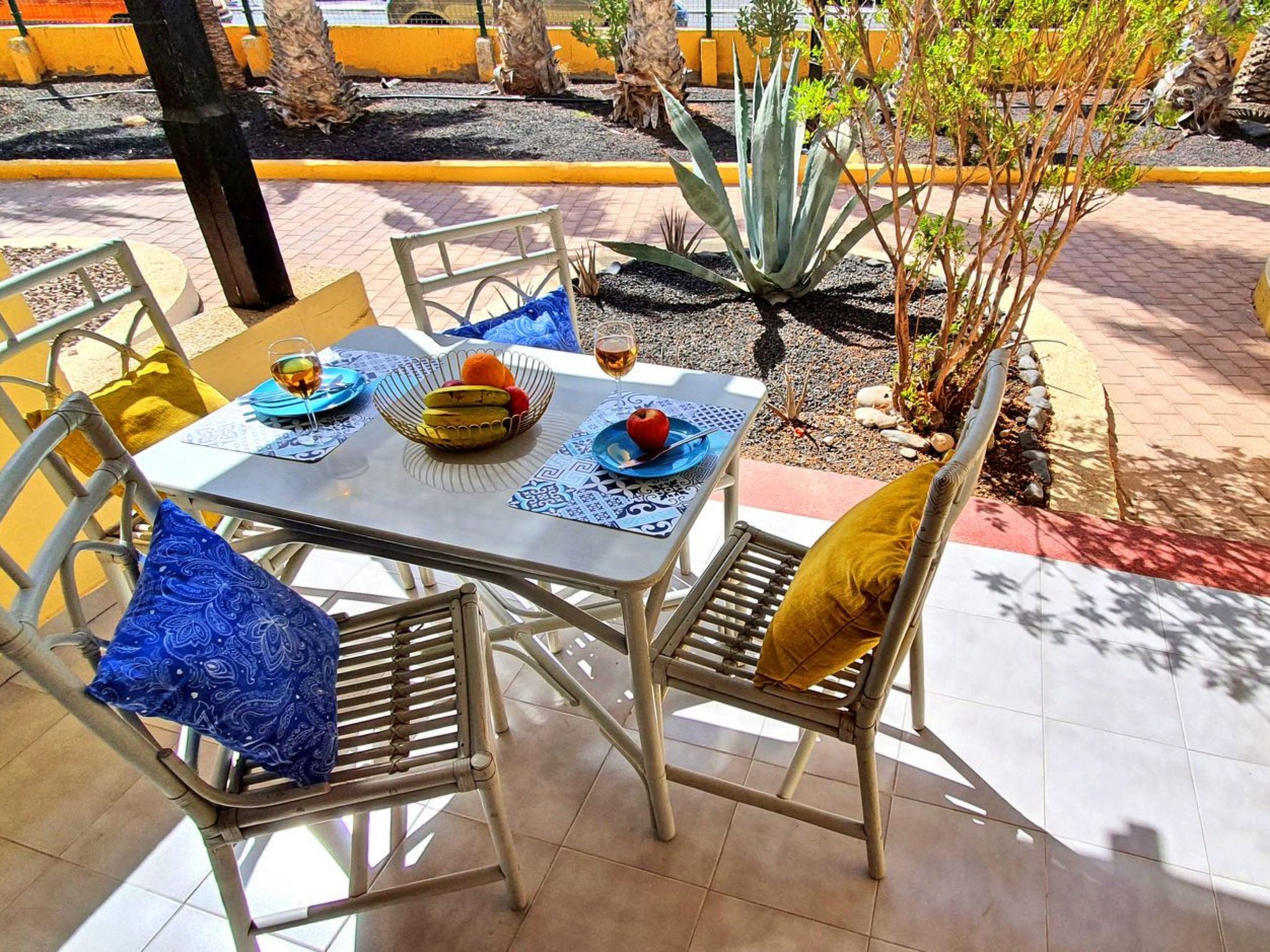 Tolle Ferienwohnung in Costa Calma mit Terrasse, gemeinsamem Pool und Garten