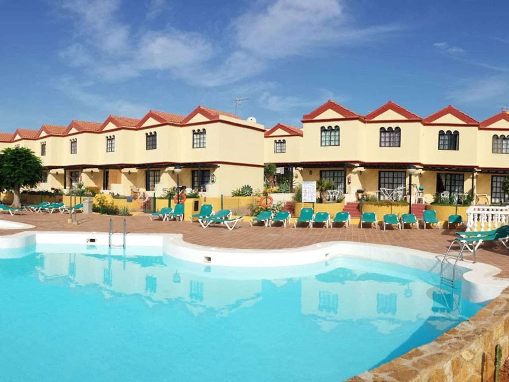 Tolle Ferienwohnung in Costa Calma mit Terrasse, gemeinsamem Pool und Garten-Image-tags.info