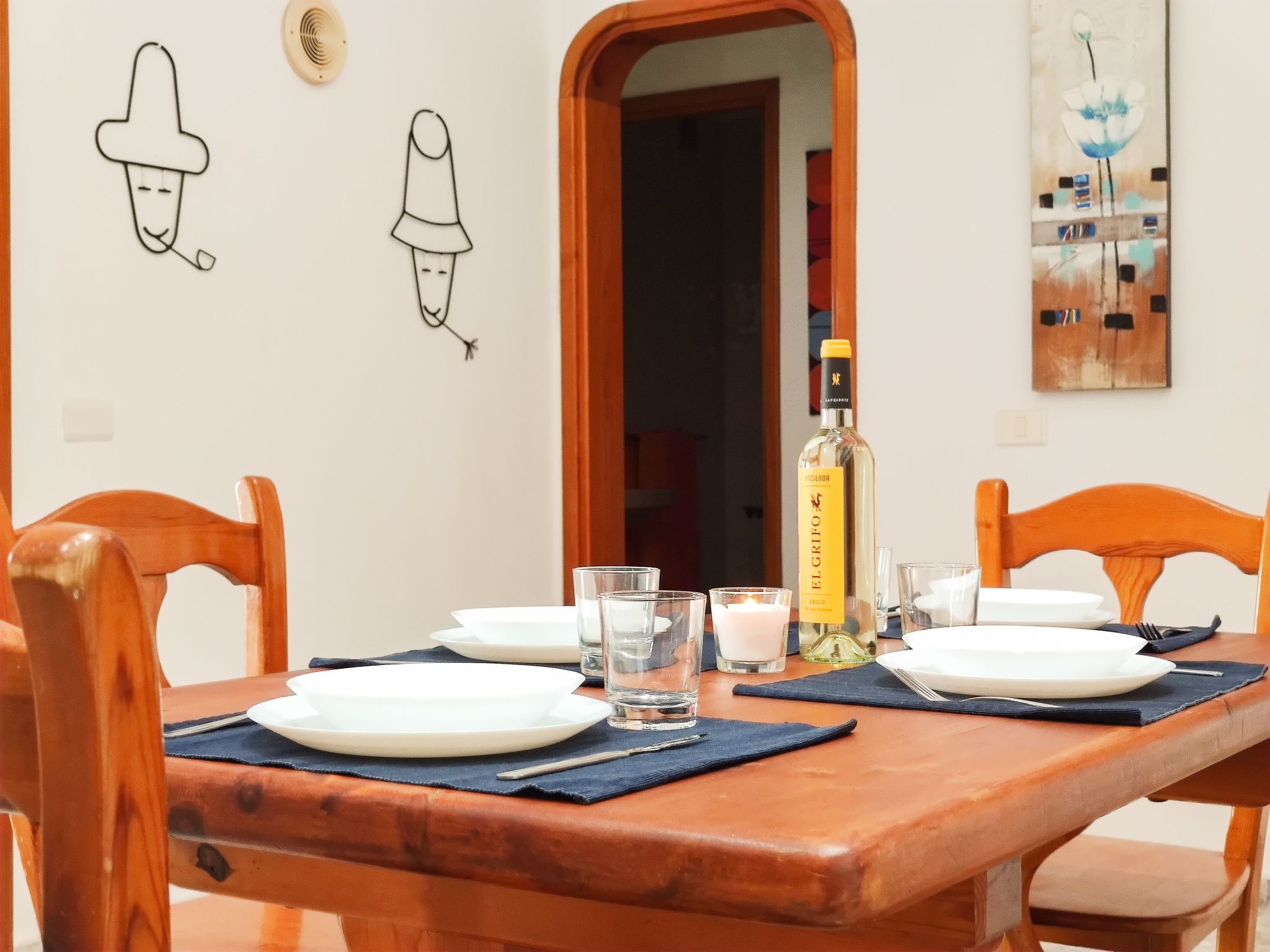 In Caleta De Famara mit Terrasse