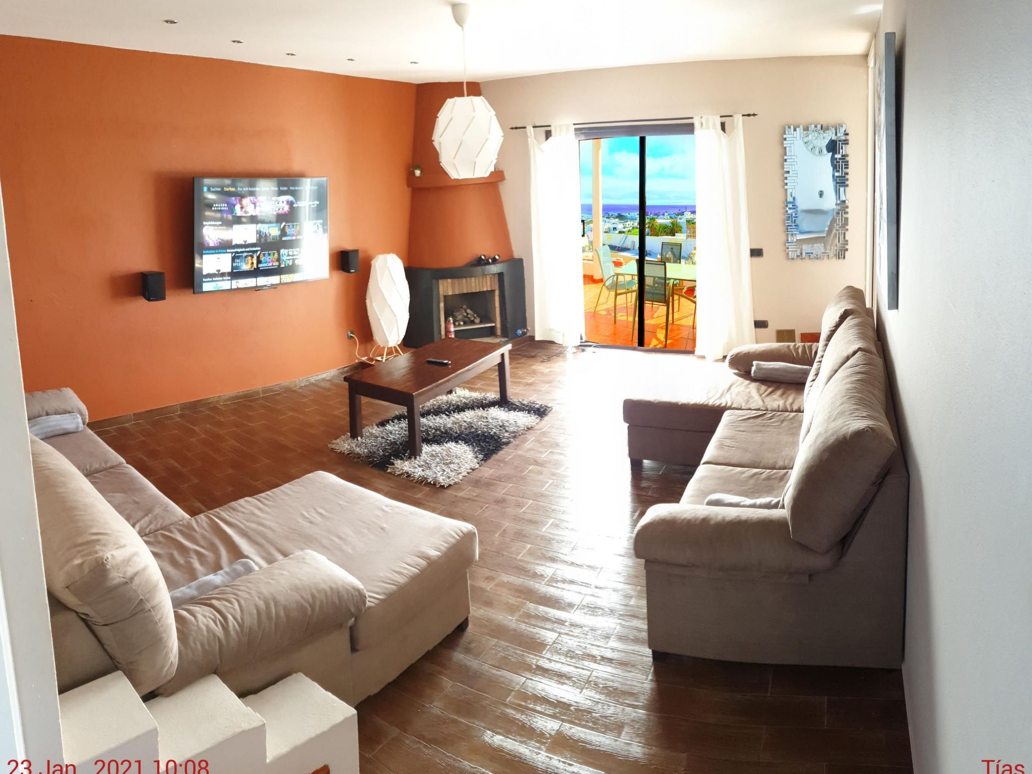 Meerblick Villa Tias-Binnen