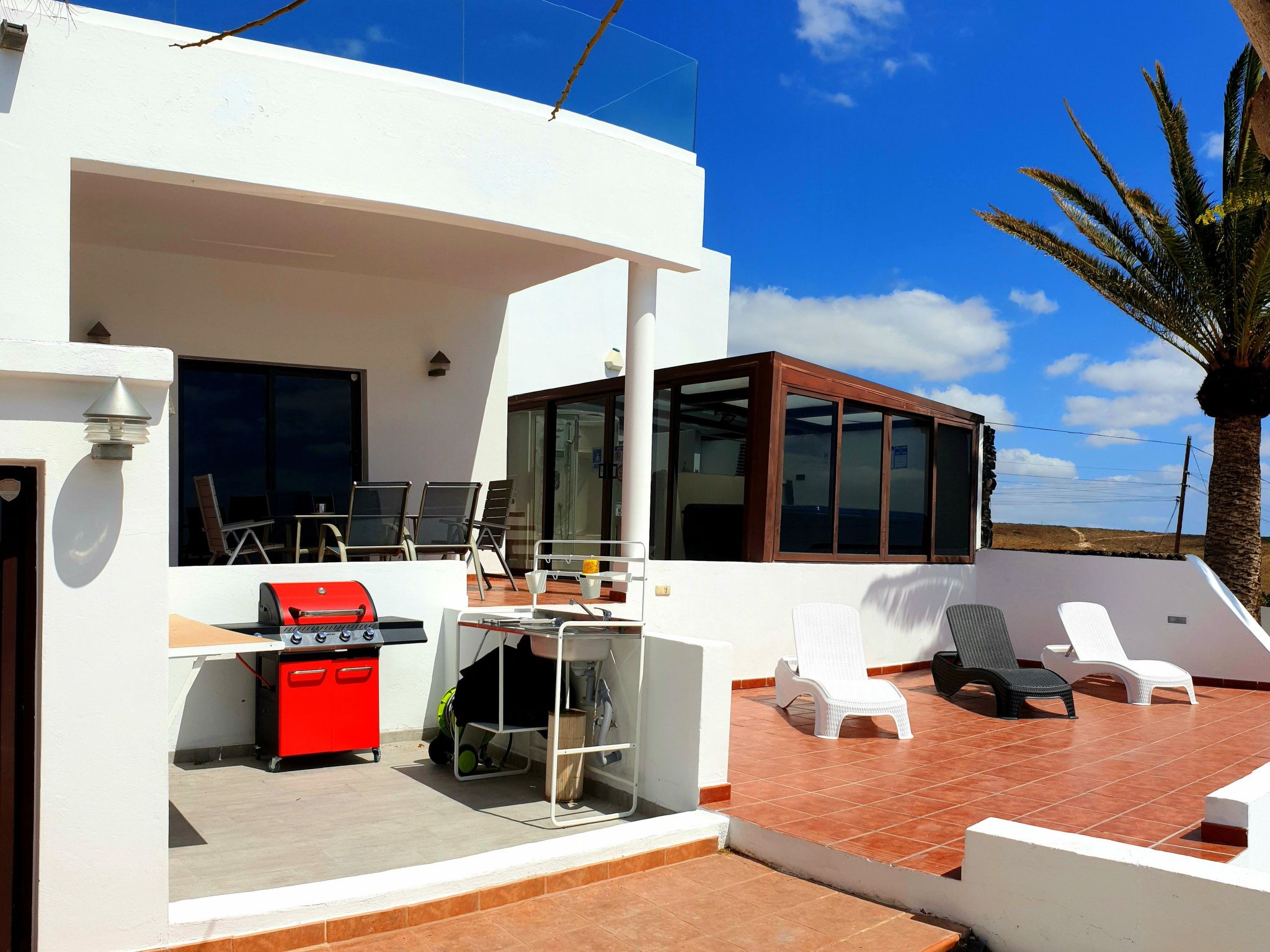 Meerblick Villa Tias-Binnen