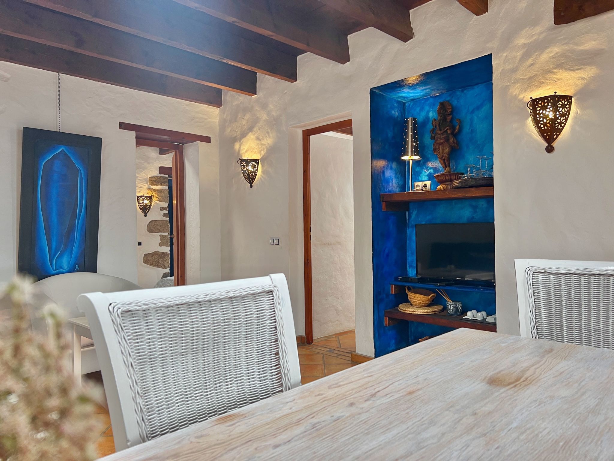 Schön eingerichtetes Bauernhaus - La Finca Yazmina-Binnen