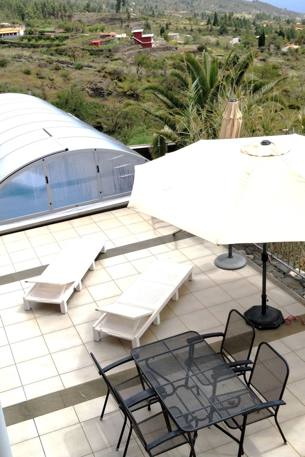 Nettes Ferienhaus in Tijarafe mit Privatem Pool und Panoramablick