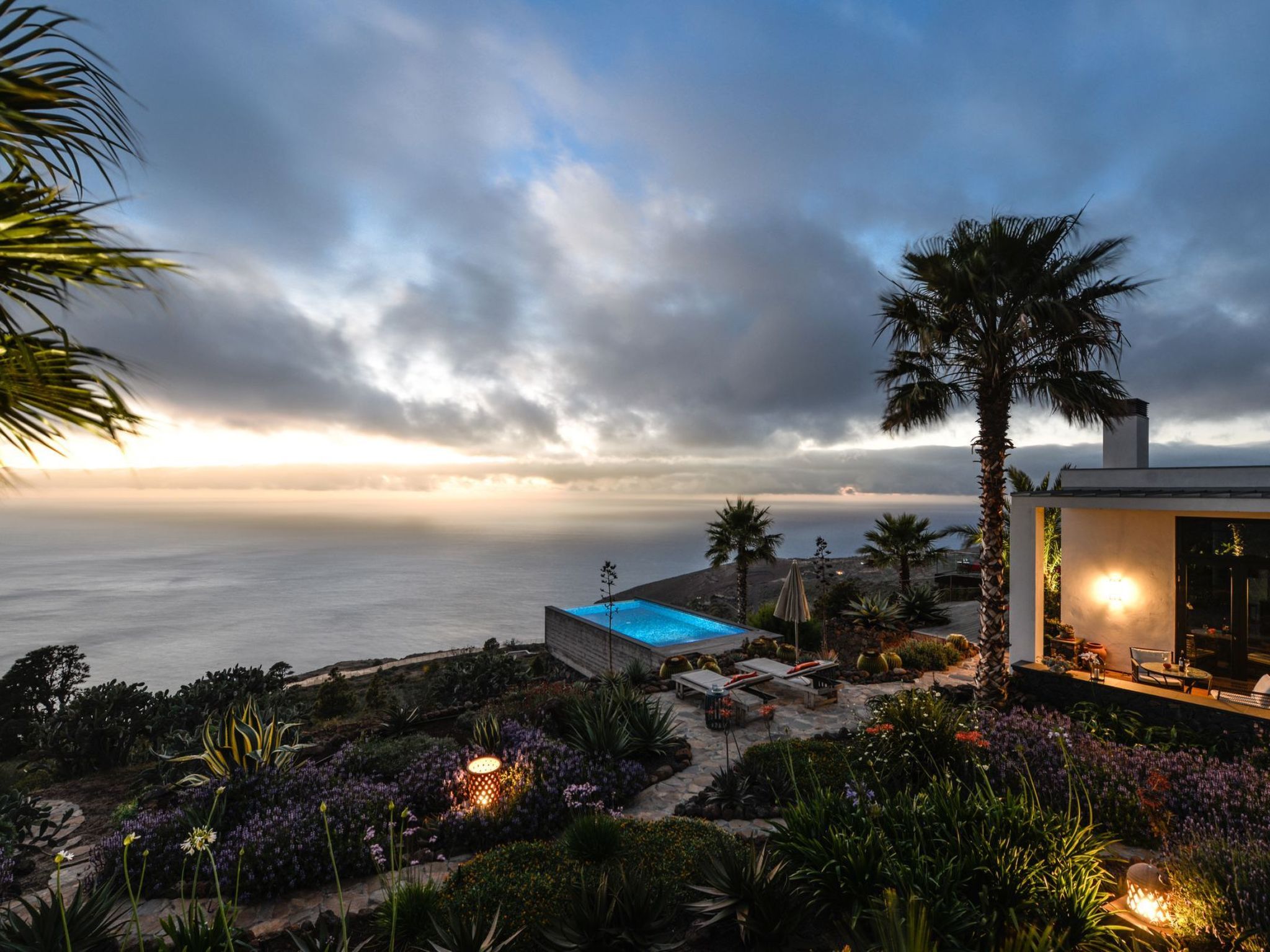 Vakantiehuis met privé zwembad in Puntagorda (Spanje) voor 2 personen