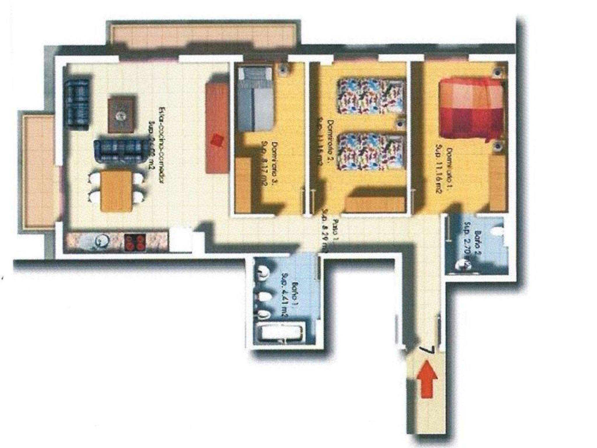 Belair mit Pool-Binnen