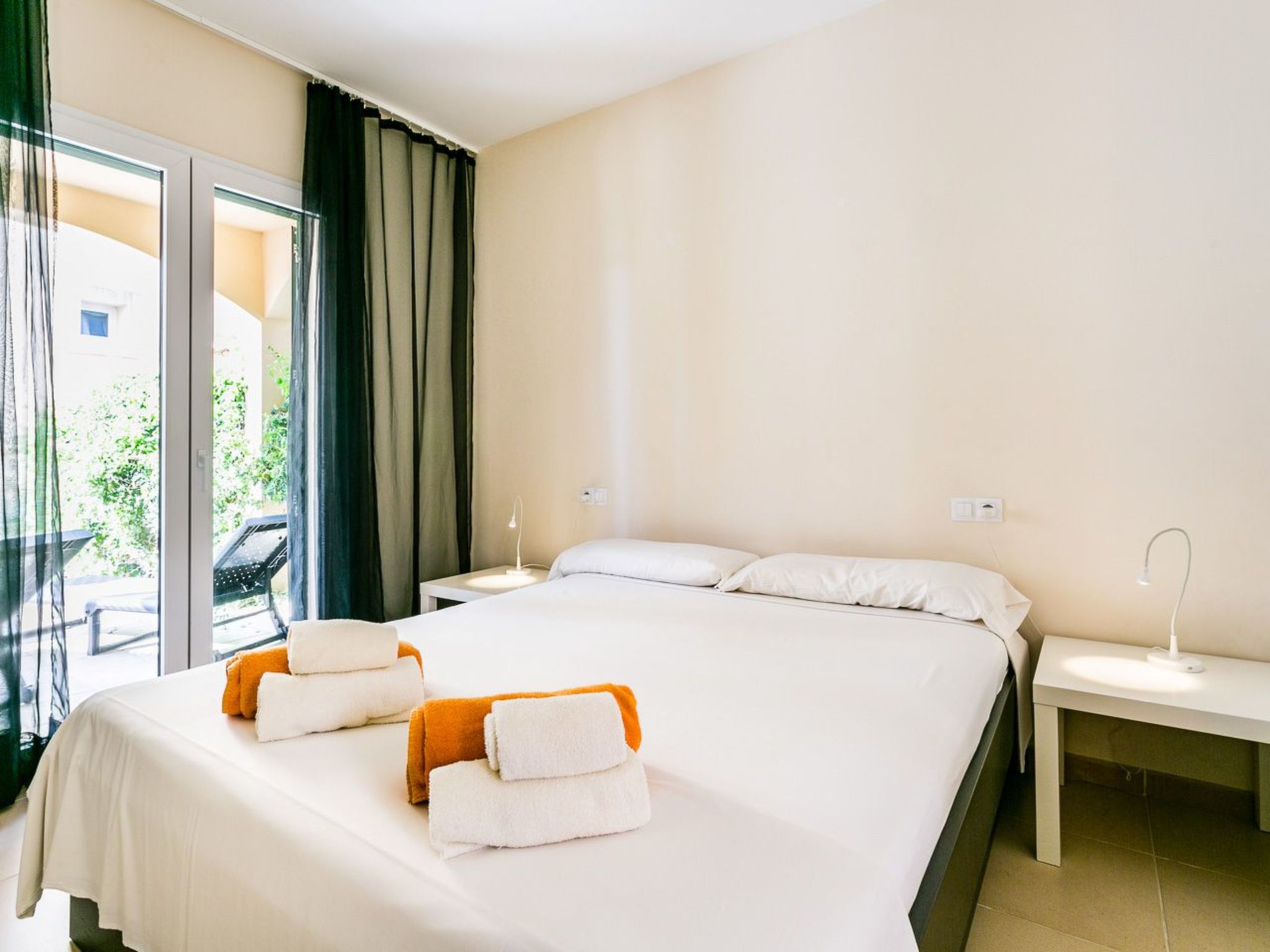 Wohnung mit gemeinsamem Pool, Grill und Meerblick-Binnen