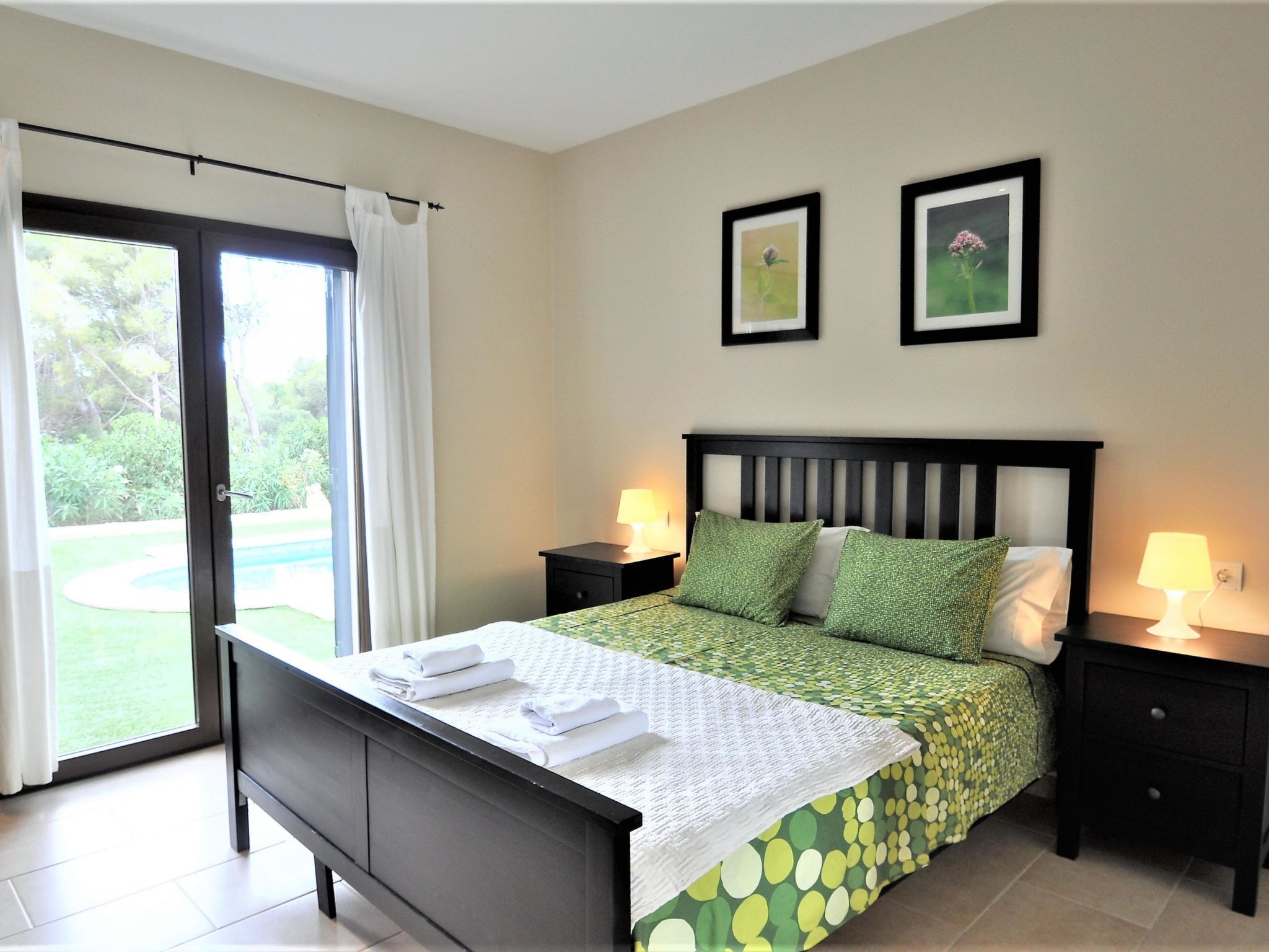 VILLA MONICA en barrio residencial de Cala Pi para 6 personas con piscina priva - Buiten