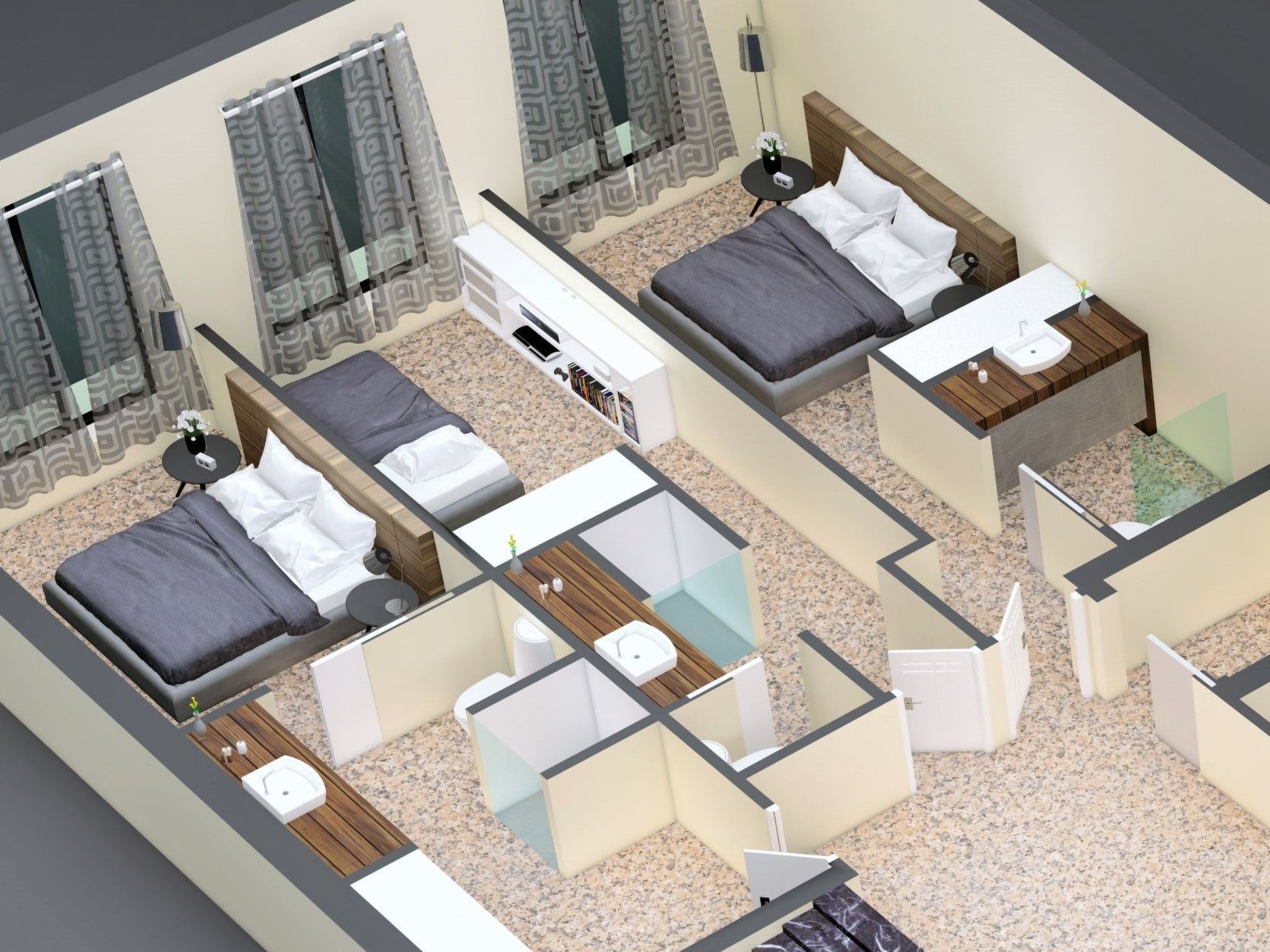 Luxuswohnung direkt am Strand-Binnen