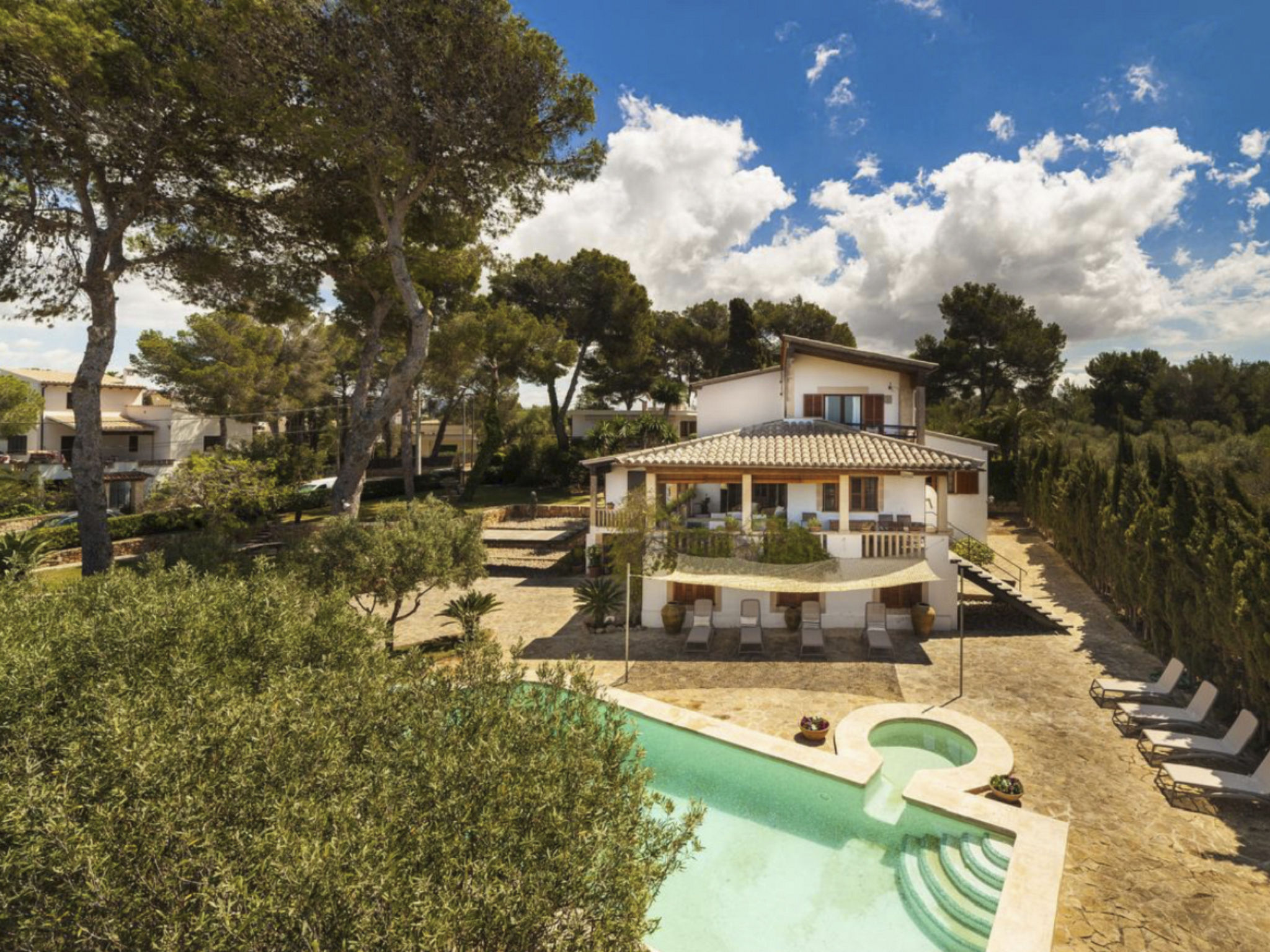 Vakantiehuis met privé zwembad in Llucmajor (Spanje) voor 9 personen