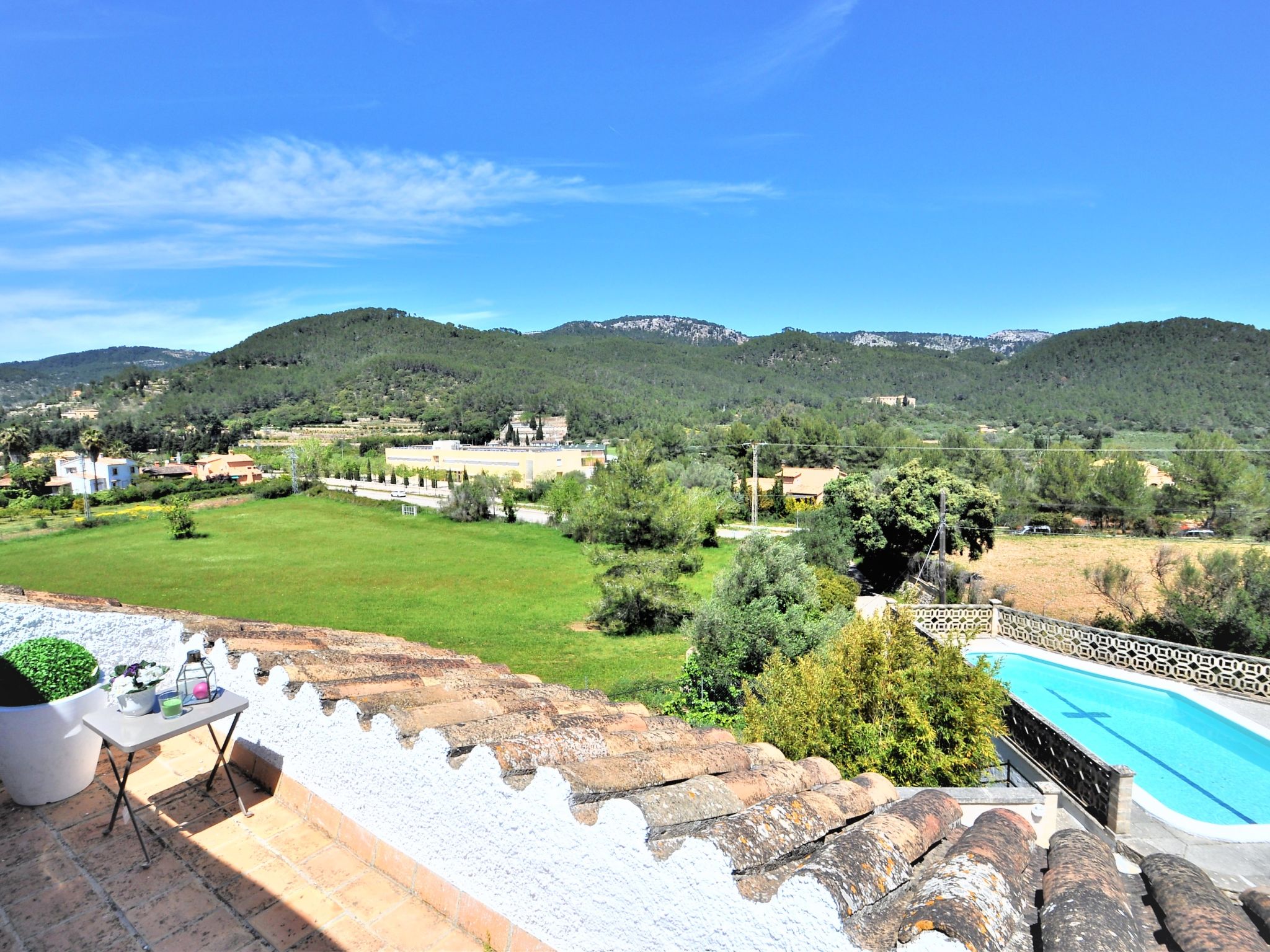 Villa con piscina privada, wifi, aire acondicionado y vistas a montaña ideal pa - Draußen