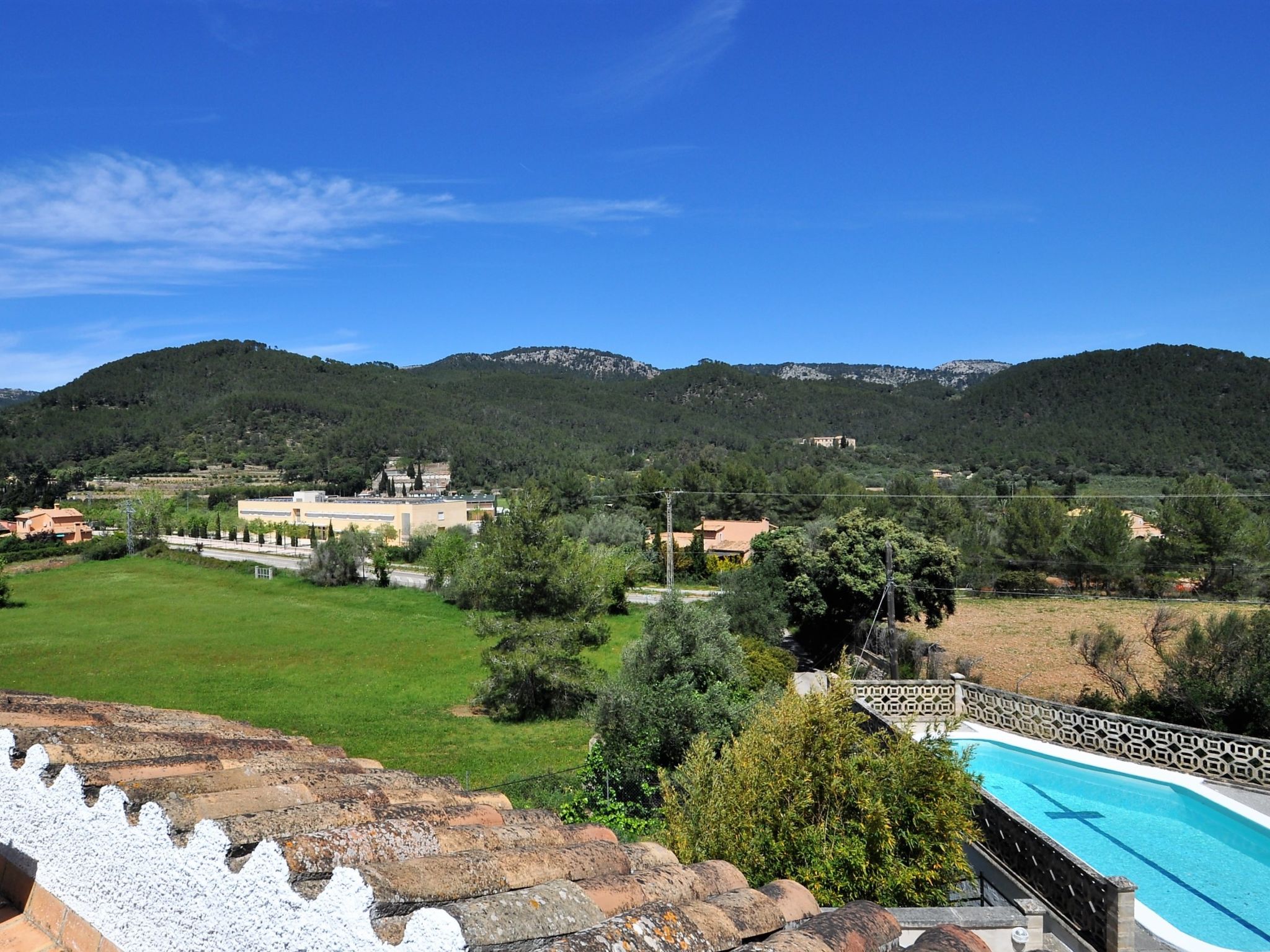 Villa con piscina privada, wifi, aire acondicionado y vistas a montaña ideal pa - Draußen