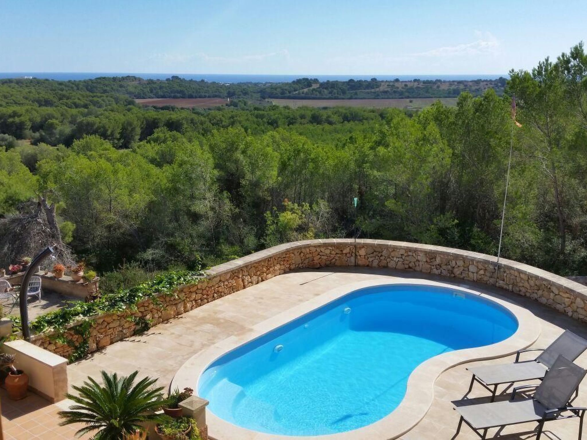 Finca Es Cau, mit Schwimmbad, Meerblick und Wifi