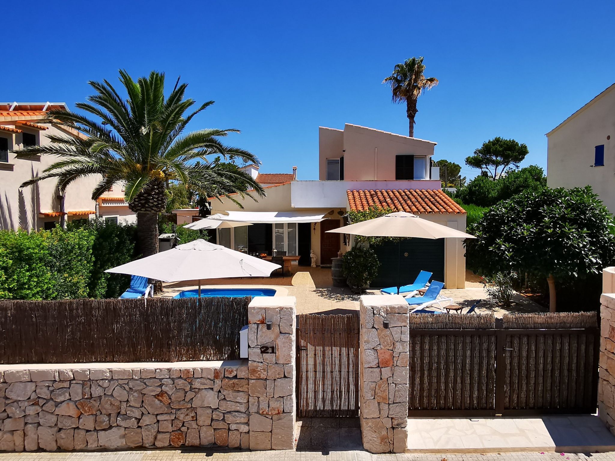 Vakantiehuis met privé zwembad in Cala Llombards (Spanje) voor 4 personen