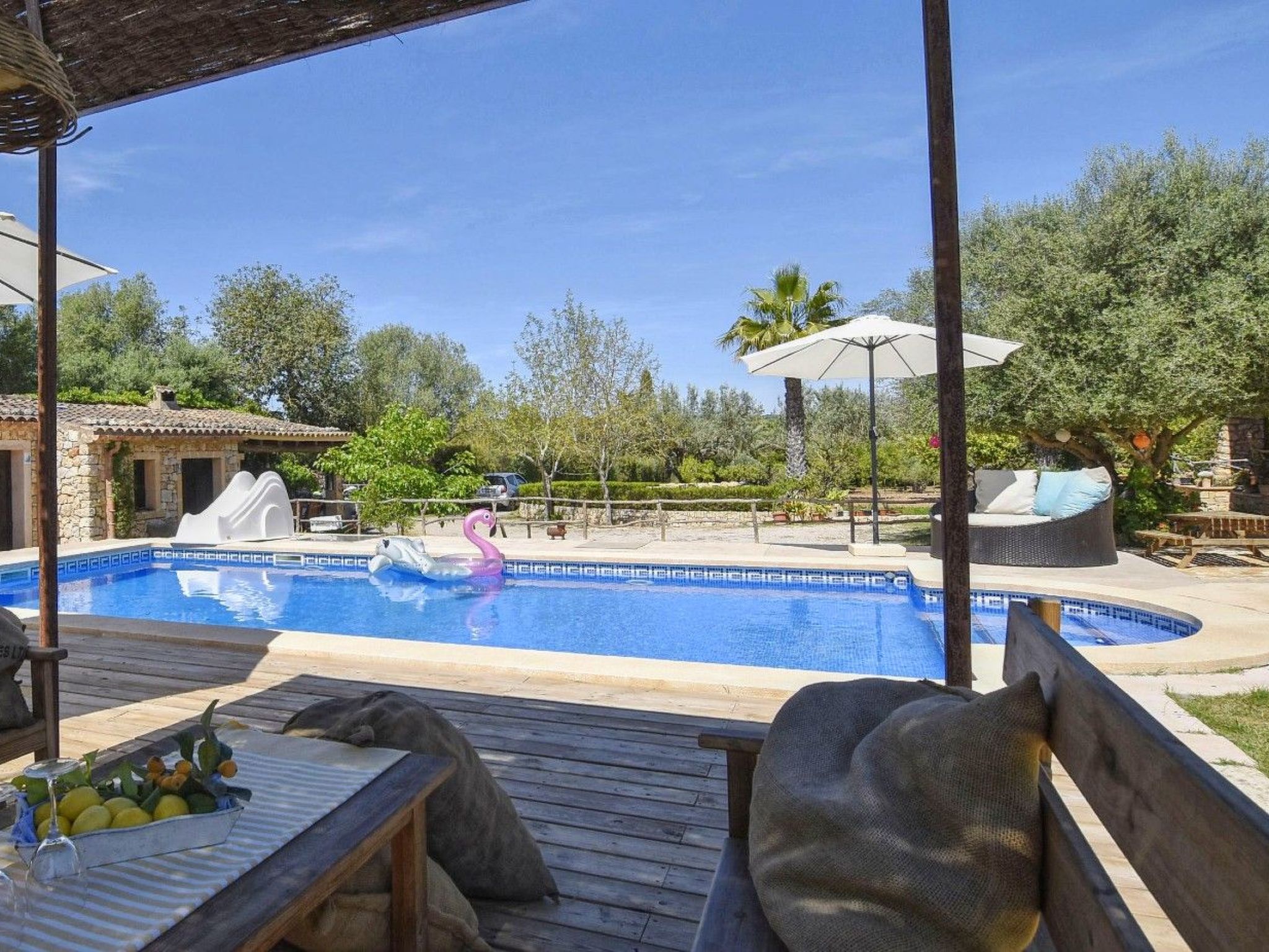 Schönes Landhaus in der Nähe von Manacor mit Pool und Klimaanlage-Draußen