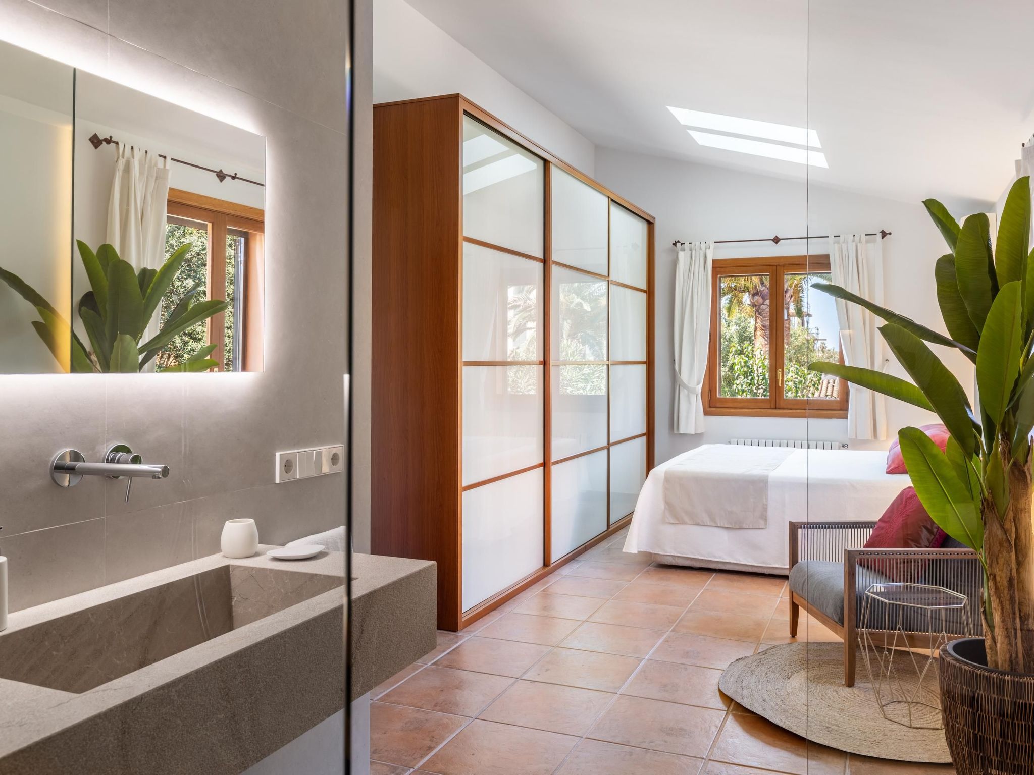 Mit Wasserblick-Binnen