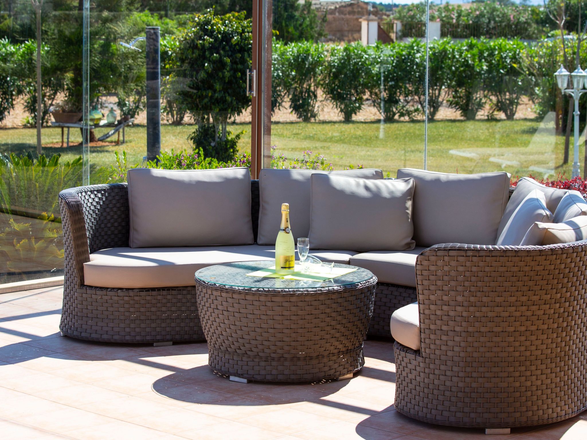 Can Vanrell, mit Schwimmbad, Jacuzzi und Rasenfläche.-Binnen