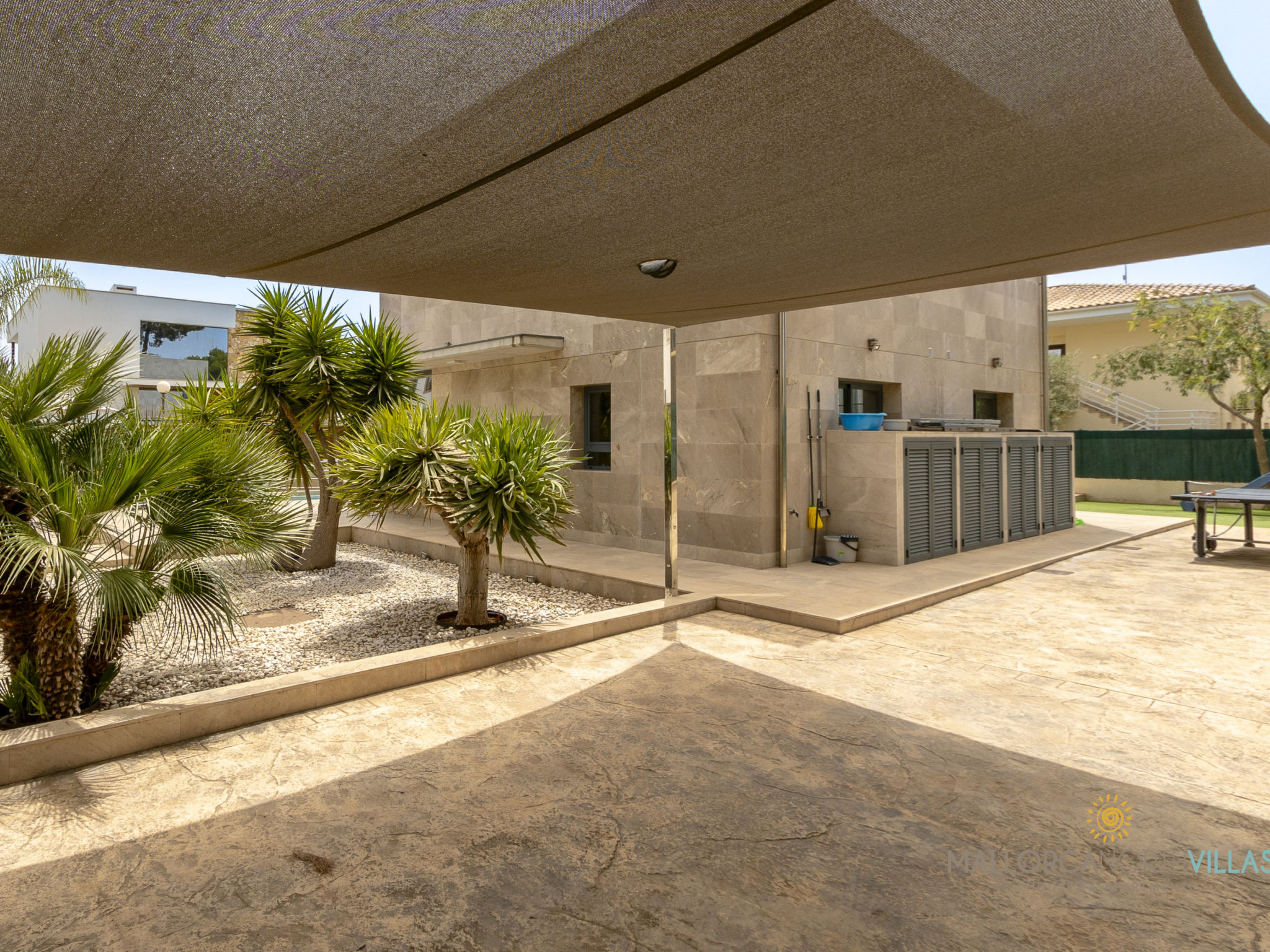 Villa Iola: Moderna Casa en Platja de Muro - Dehors