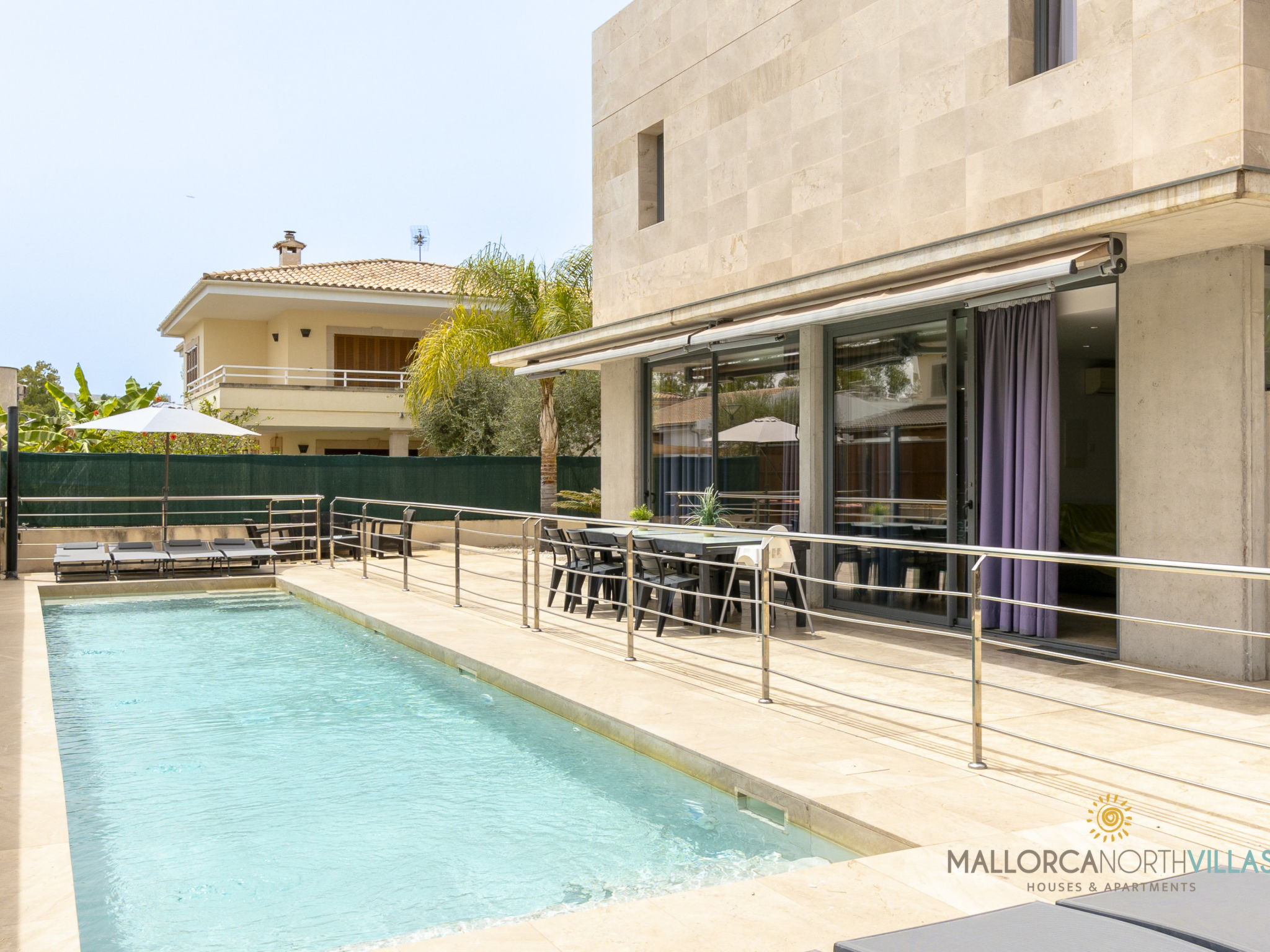 Villa Iola: Moderna Casa en Platja de Muro - Dehors