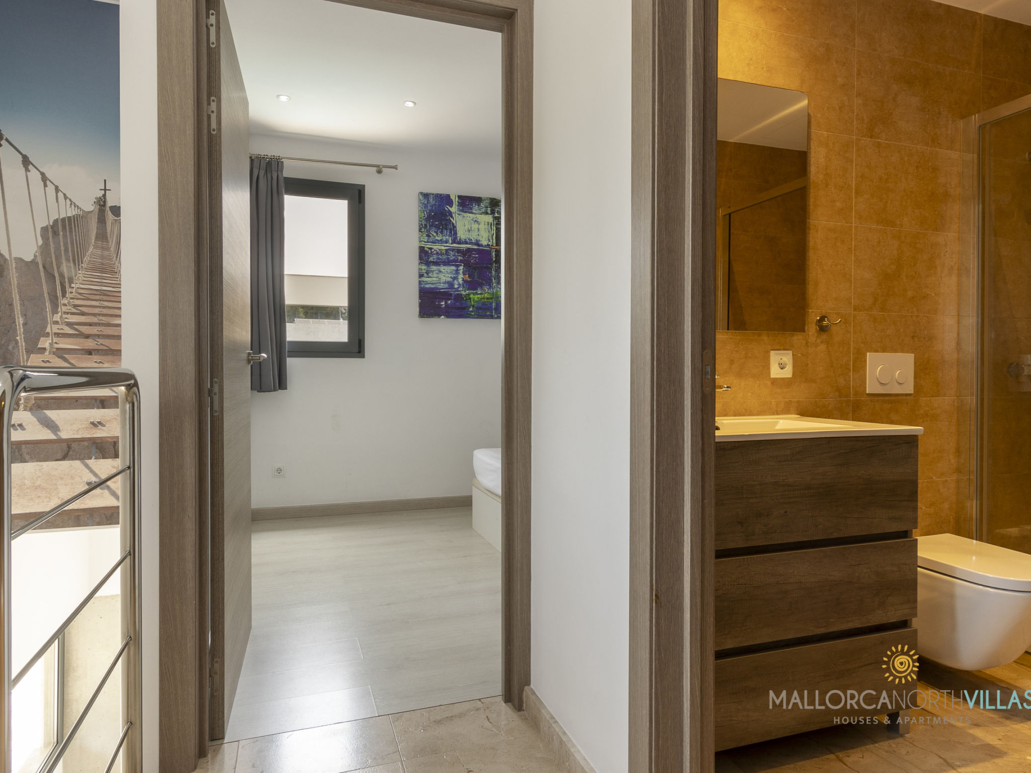 Villa Iola: Moderna Casa en Platja de Muro - Dehors