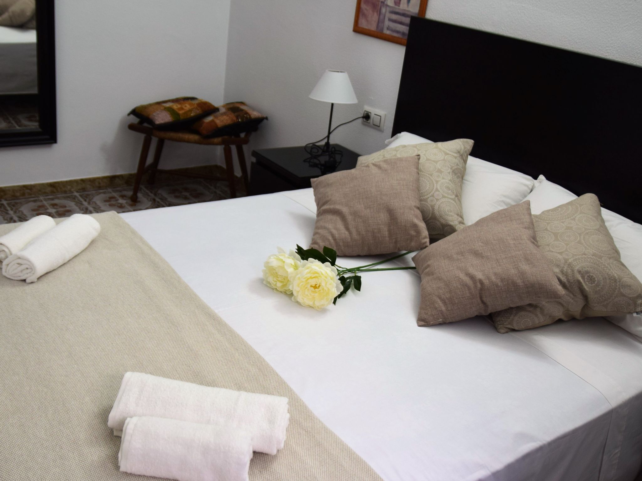 Ruhiges Haus 5 Min. vom Strand entfernt-Binnen