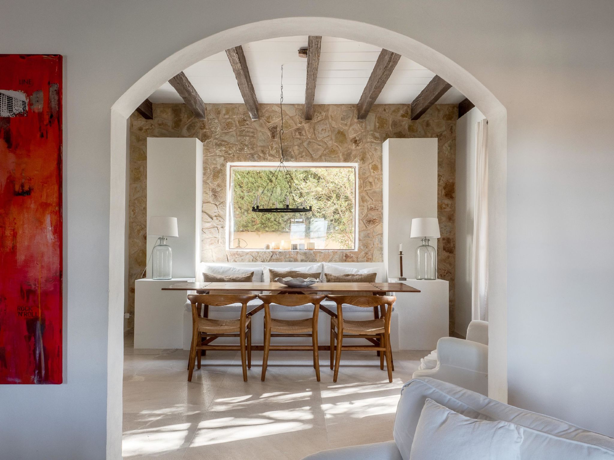 VILLA ALENAR. Espectacular villa rústica en San Marçal, Piscina Privada - WiFi - Binnen