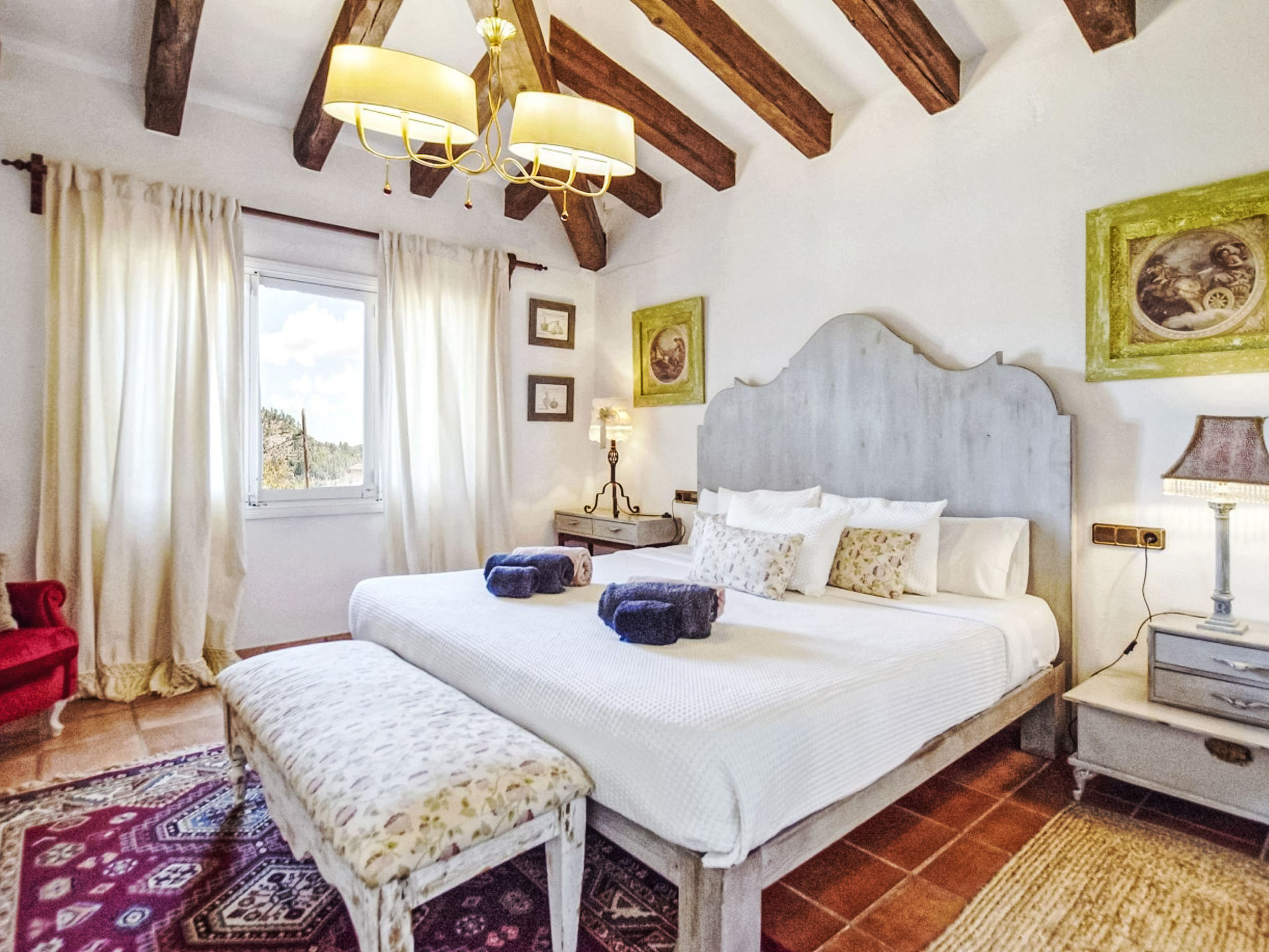 Maison Schöne Villa mit Schwimmbad in Mancor de la Vall – Chambre, photo 20 sur 28