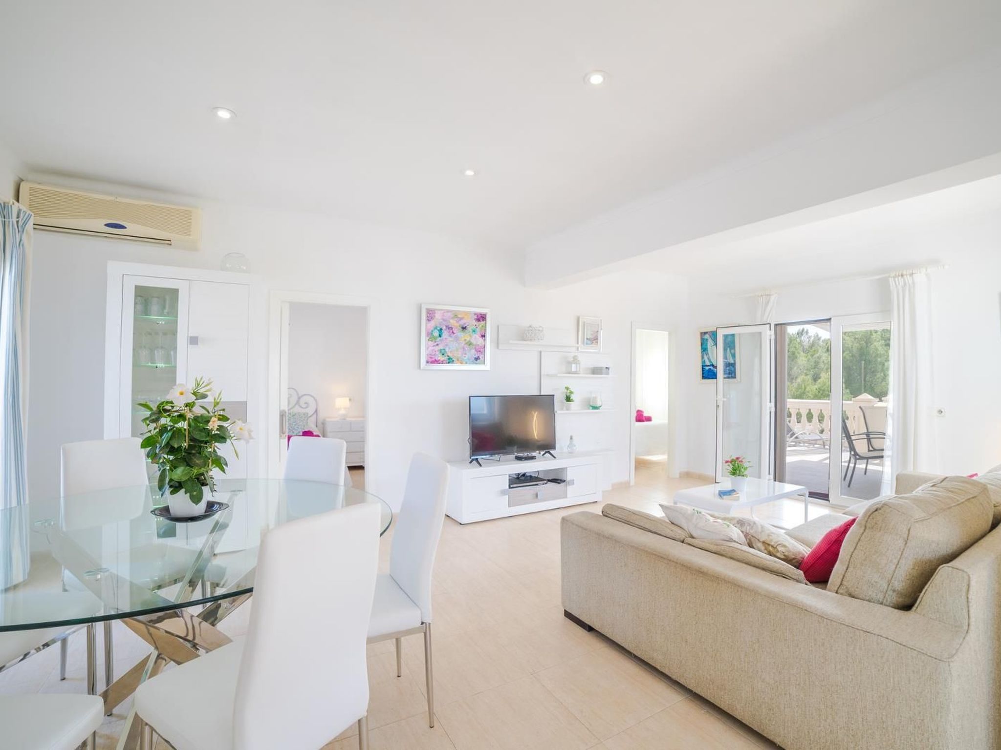 Schöne kürzlich renovierte Wohnung mit Klimaanlage und Meerblick in Barcarés-Binnen