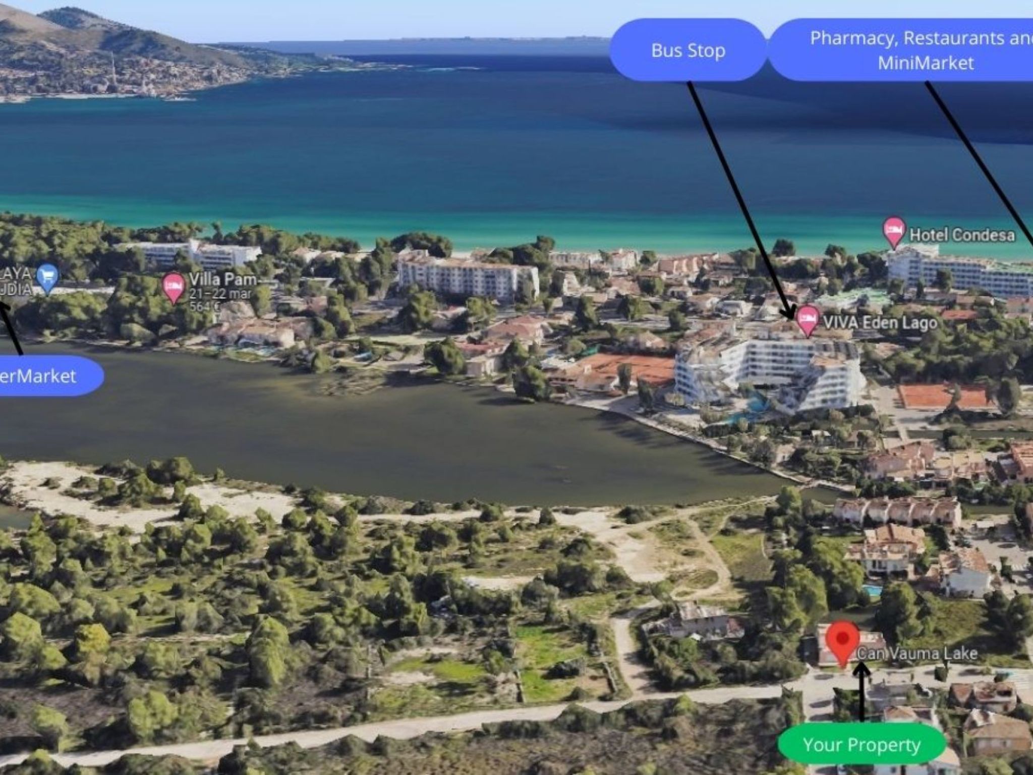 Haus mit Garten und Seeblick in Port d'Alcúdia-Image-tags.info