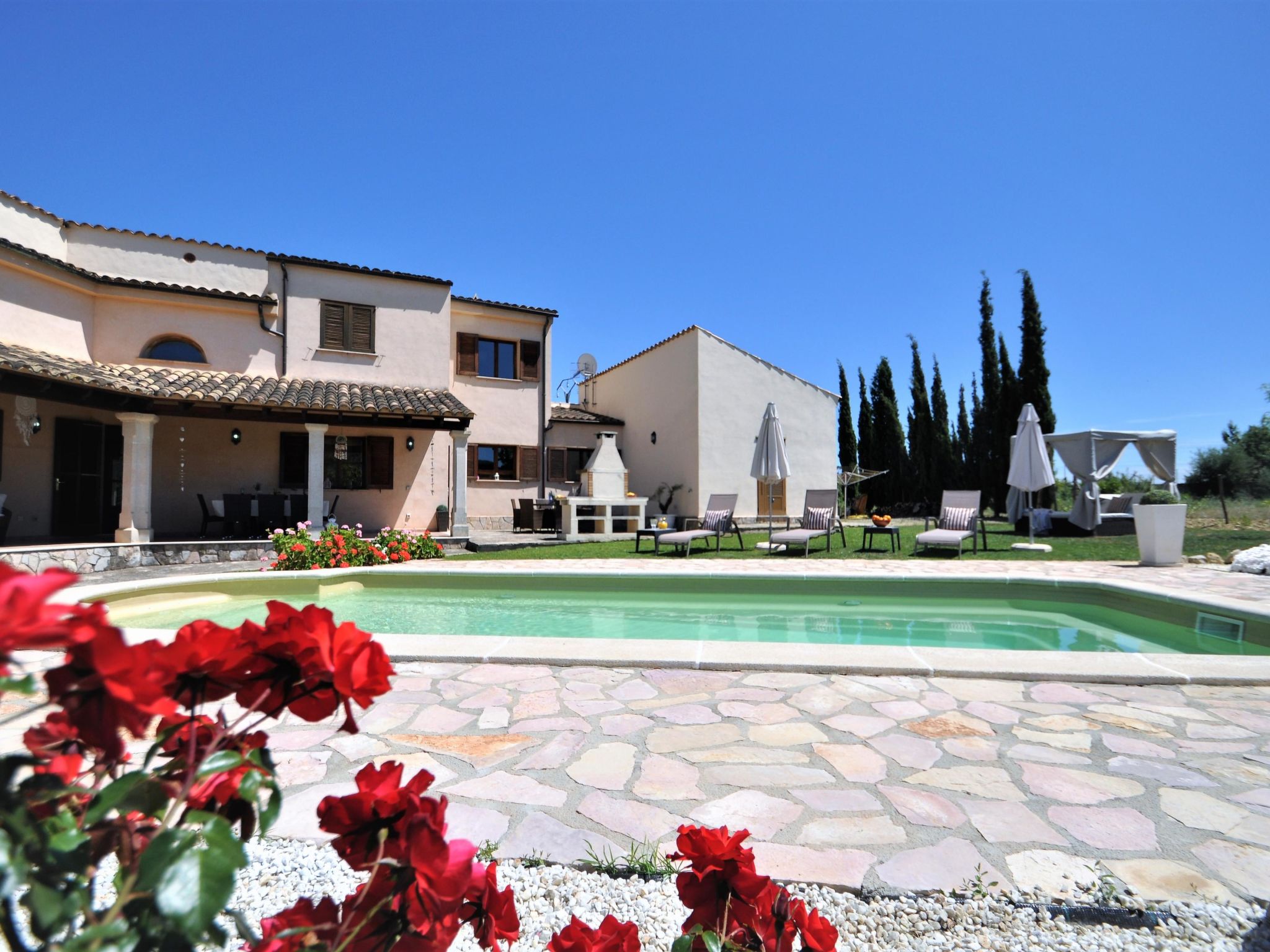 Villa SON RUBI en Selva (Serra de Tramuntana) con barbacoa y piscina privada- V - Buiten