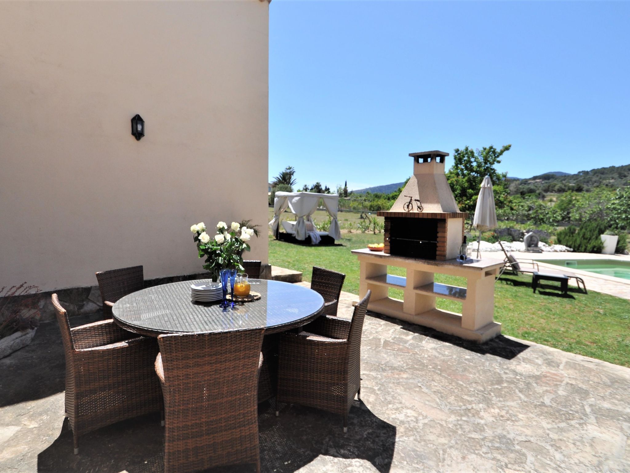 Villa SON RUBI en Selva (Serra de Tramuntana) con barbacoa y piscina privada- V - Buiten