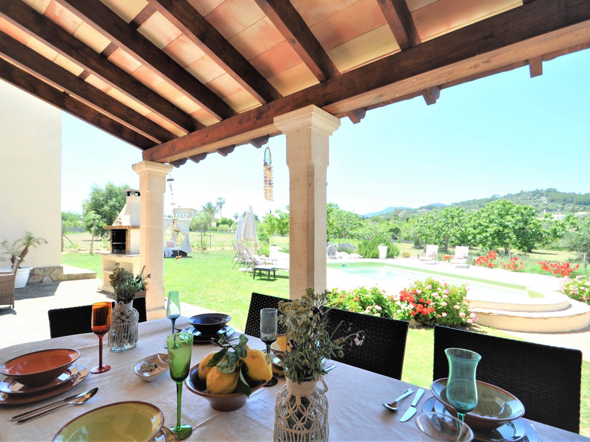 Maison Villa SON RUBI en Selva (Serra de Tramuntana) con barbacoa y piscina privada- V – Terrasse, photo 23 sur 61