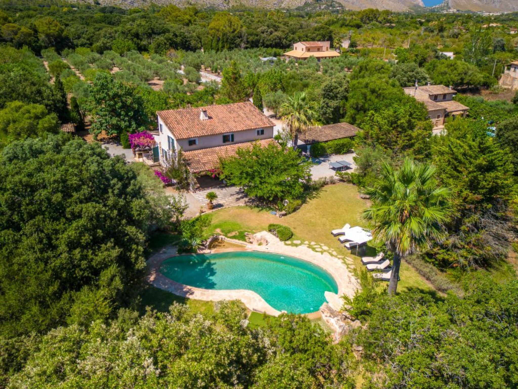 Luxuriöses Landhaus mit Pool für 12 Personen, nur 3 km von Pollensa und dem Str-Draußen